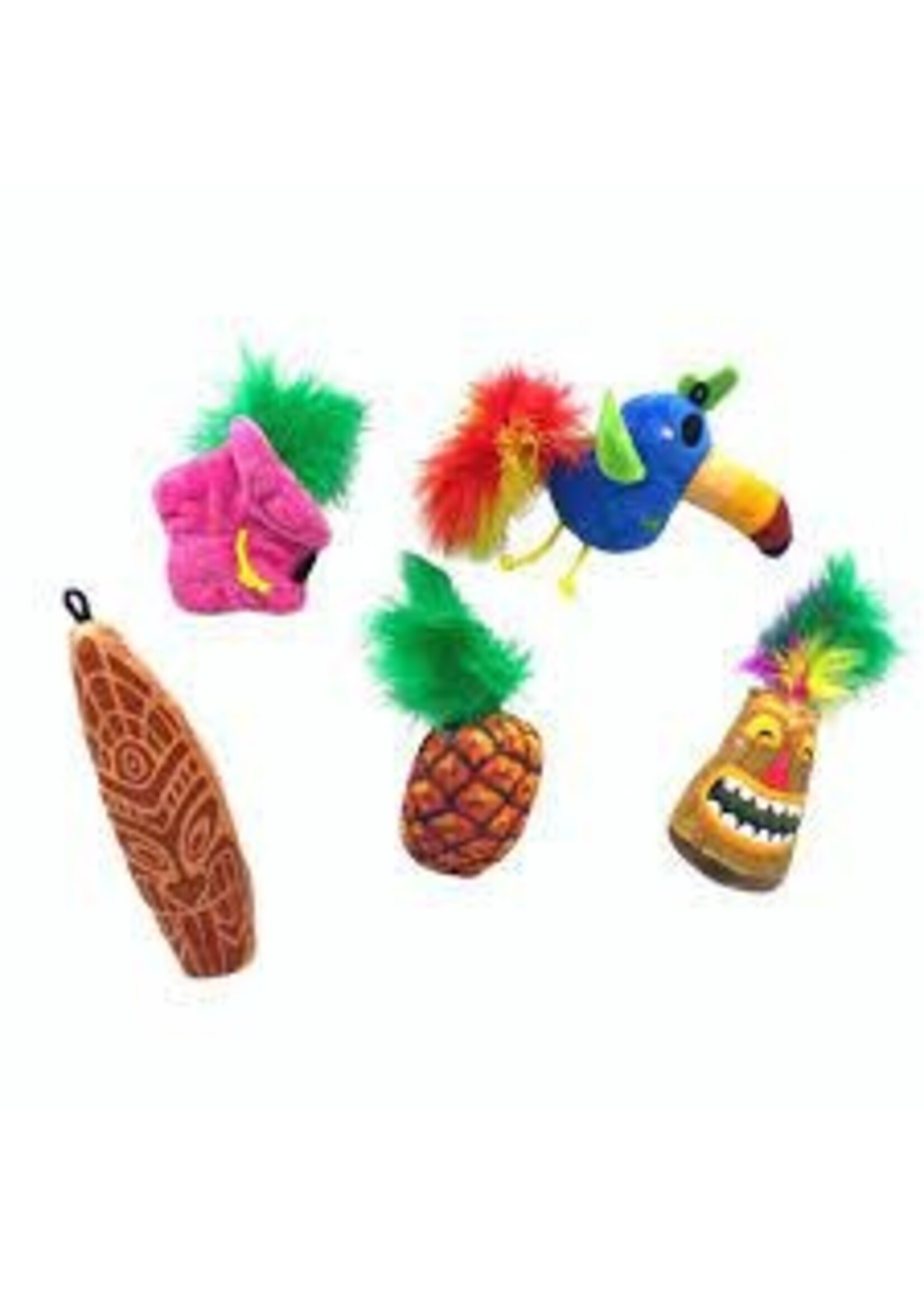 Fabdog FabCat Tiki Cat Toys Assorted