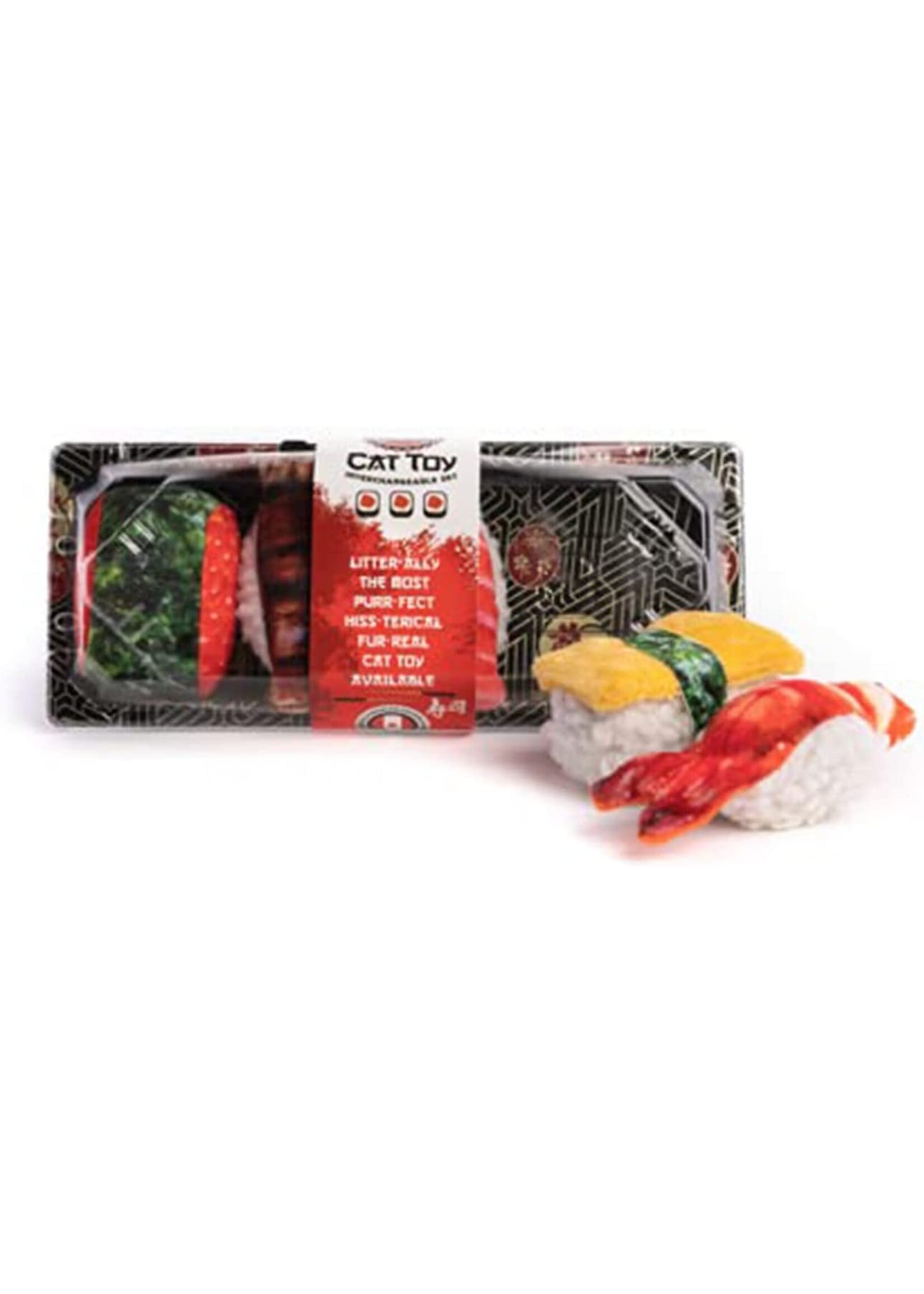 Fabdog FabCat Set of 5 Sushi w/ Tray