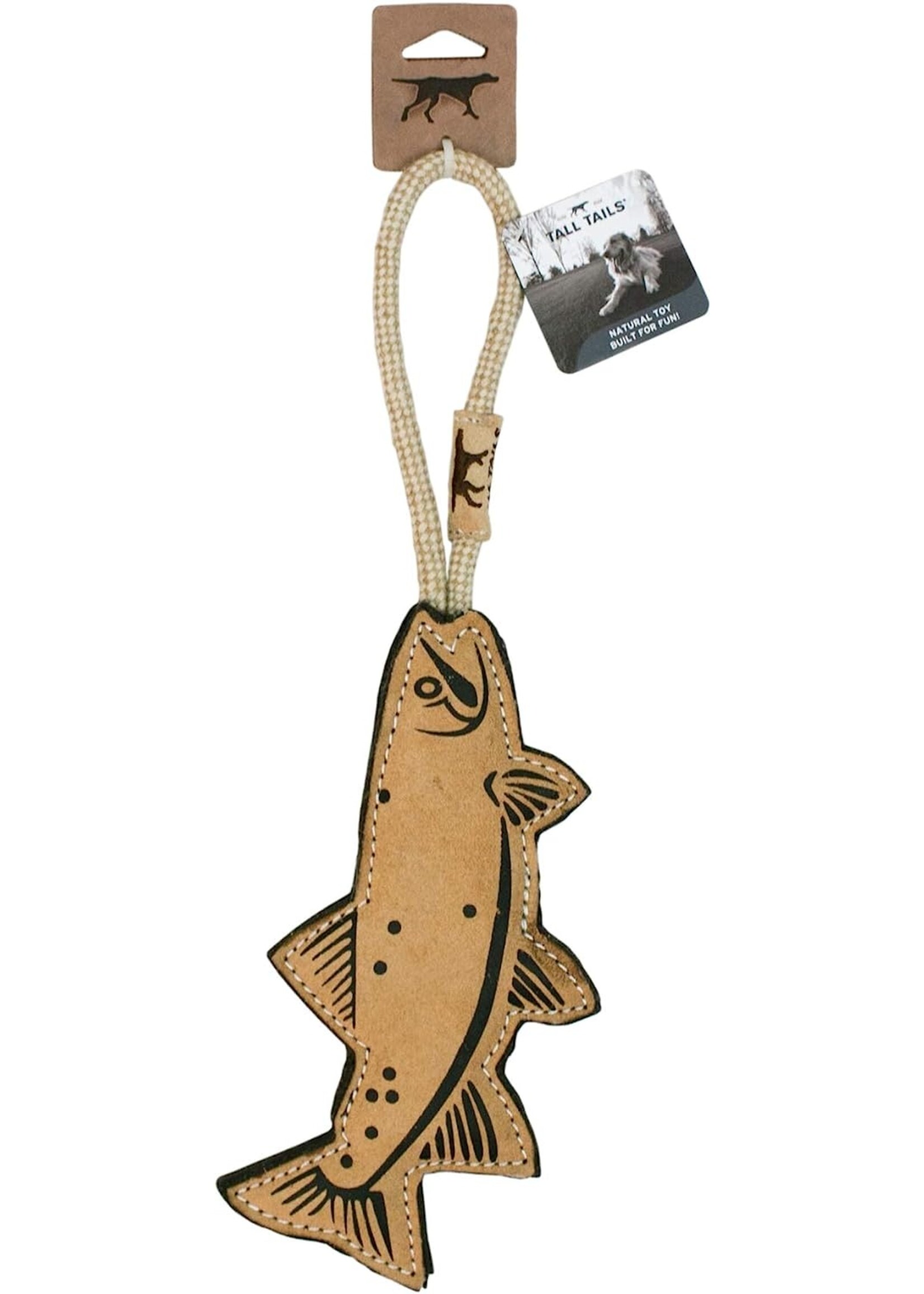 Tall Tails Tall Tails Natural Leather & Rope Trout 15"