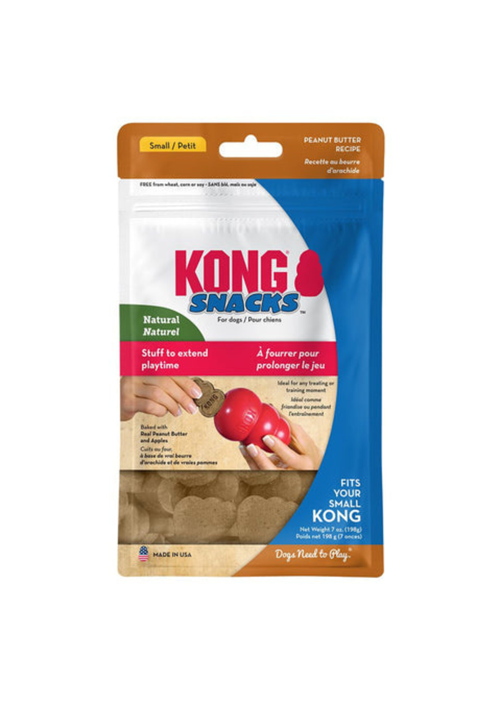 Kong Kong Snacks Stuff N Snacks Peanut Butter Sm/Medium 7oz