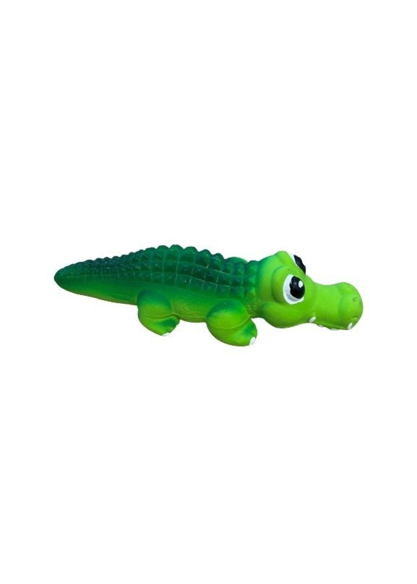Budz Budz Latex Dog Toy w/ Squeaker Green Alligator