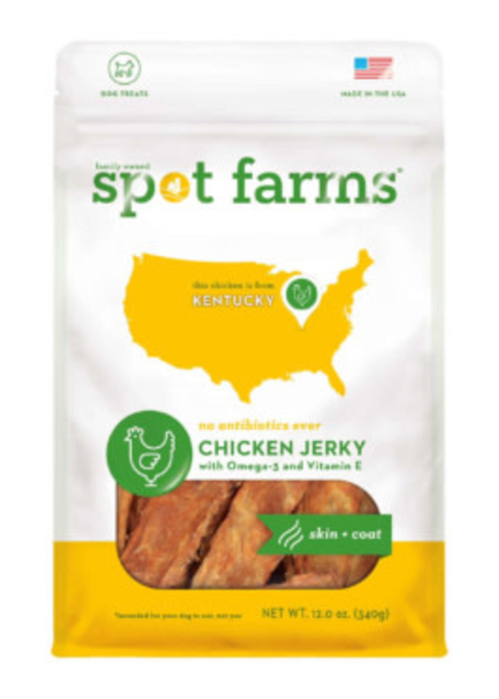 Spot Farms Spot Farms Chicken Jerky Skin + Coat 12oz