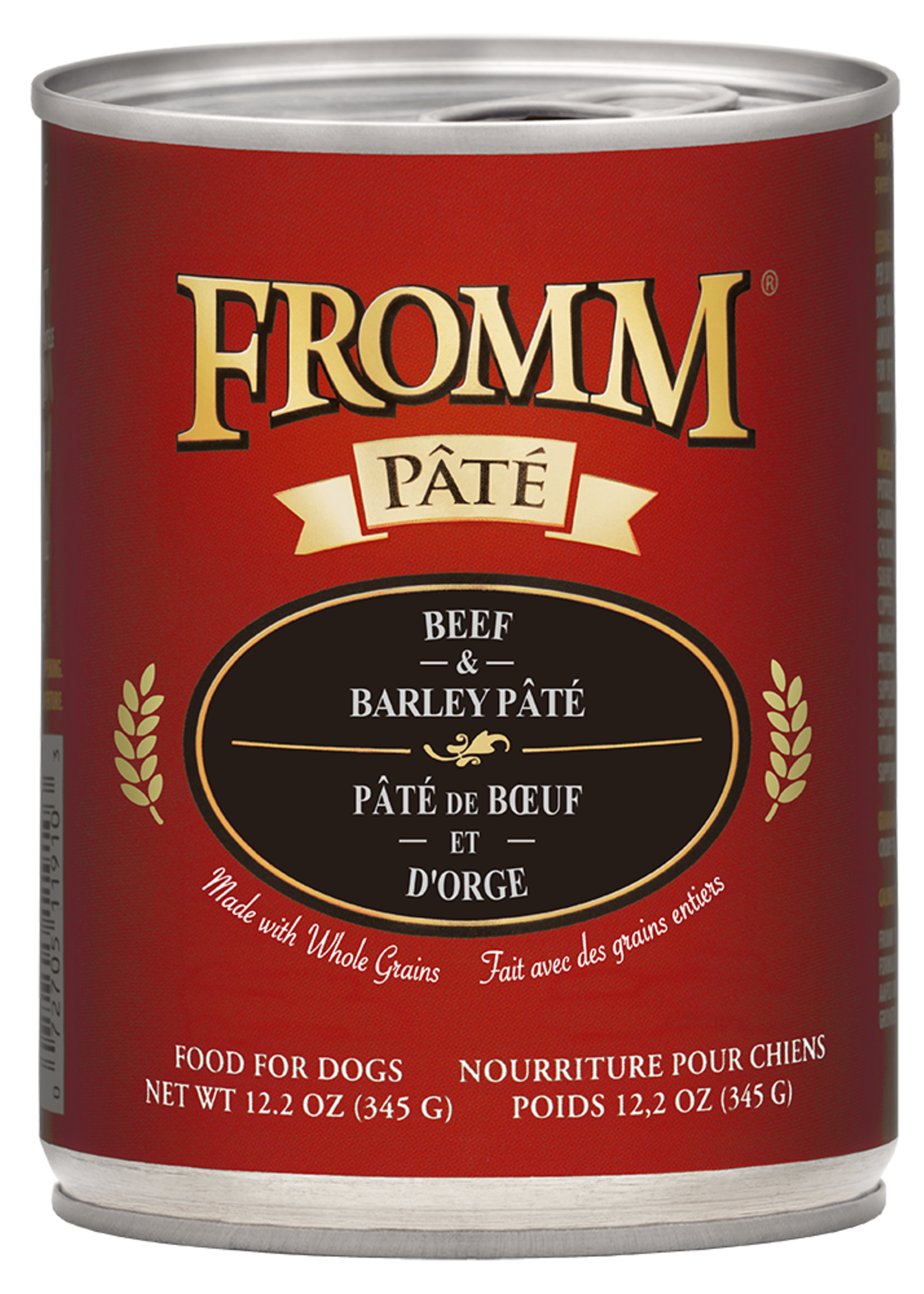 Fromm Family Pet Food Fromm Dog Beef & Barley Pate 12.2oz single