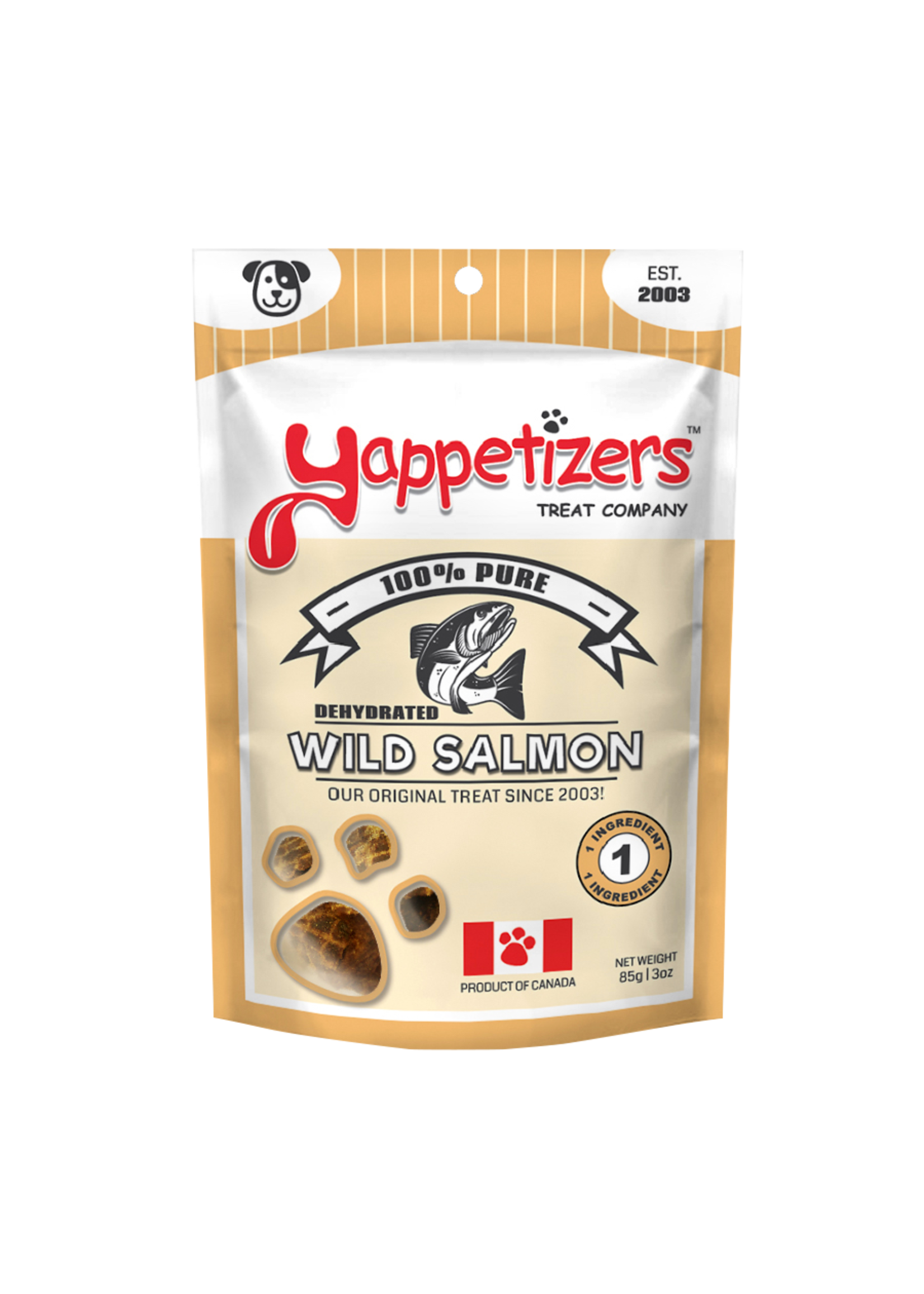 Yappetizers Yappetizers Dehydrated Wild Salmon Dog Treats 85g