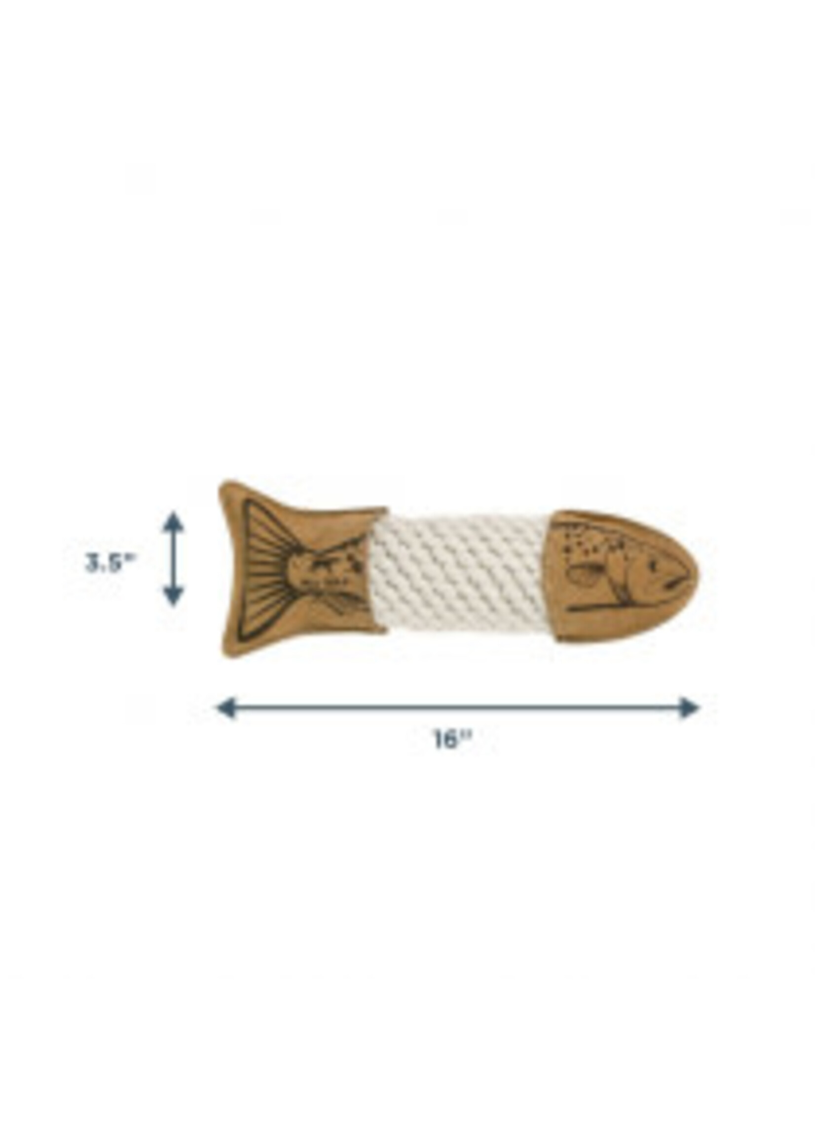 Tall Tails Tall Tails Natural Leather & Rope Trout 15"