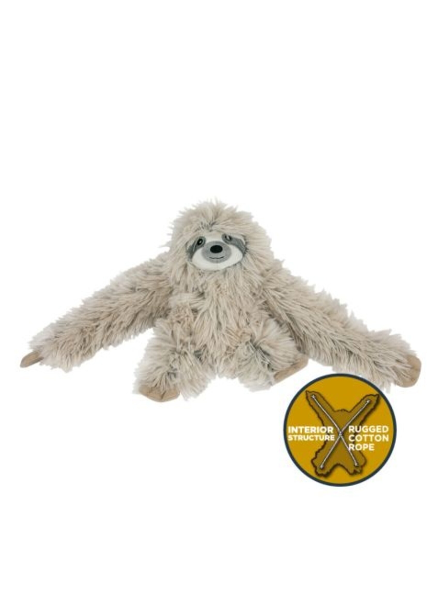 Tall Tails Tall Tails Rope Body Sloth Squeaker Toy 16"