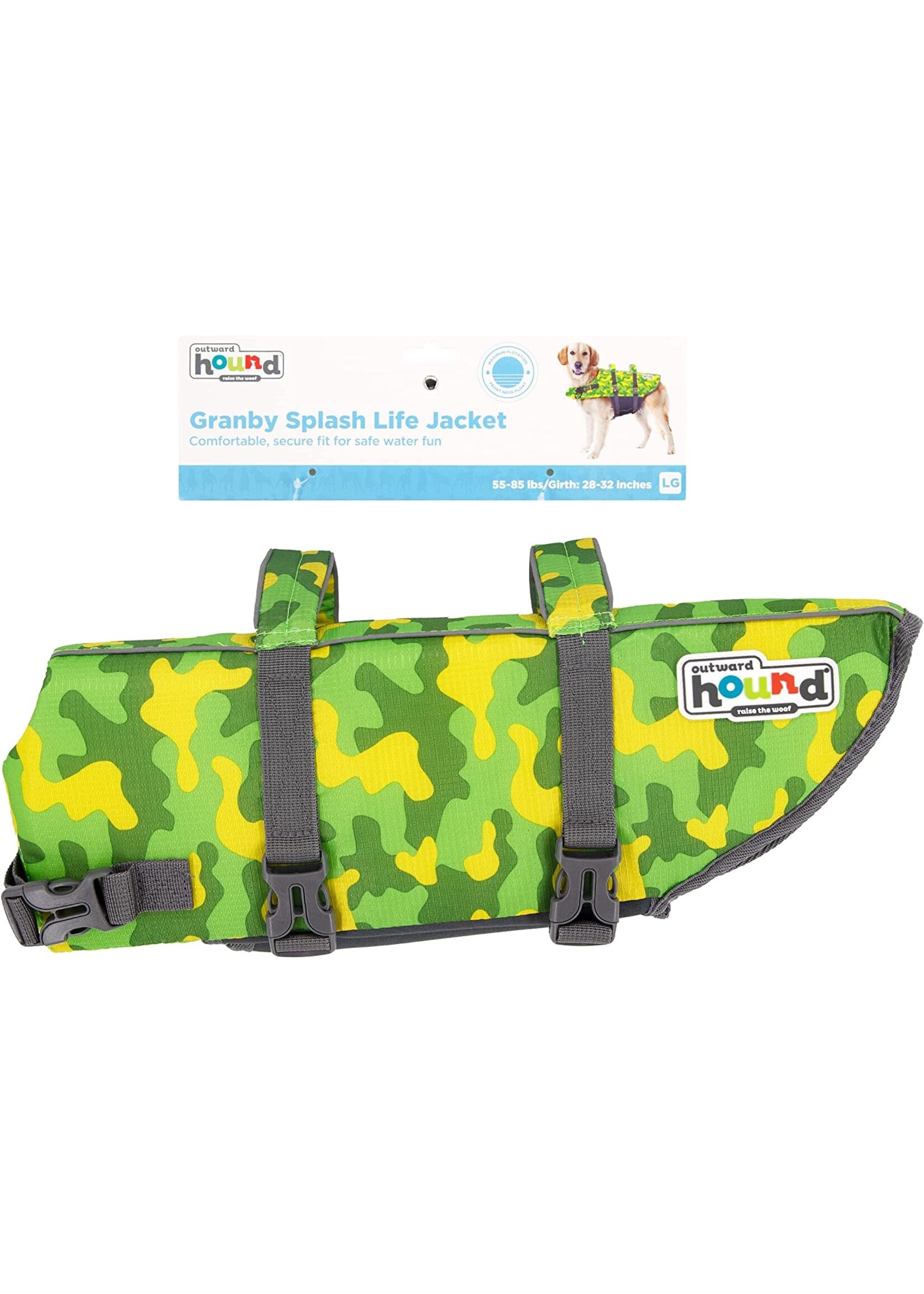 Outward Hound Outward Hound Granby Splash Life Jacket Camo