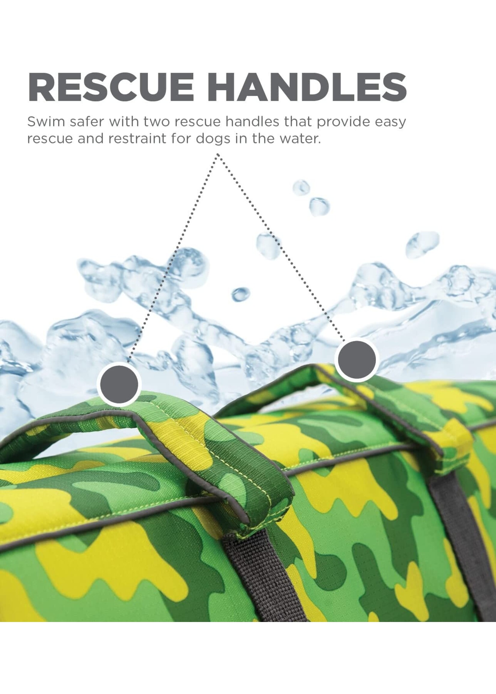 Outward Hound Outward Hound Granby Splash Life Jacket Camo