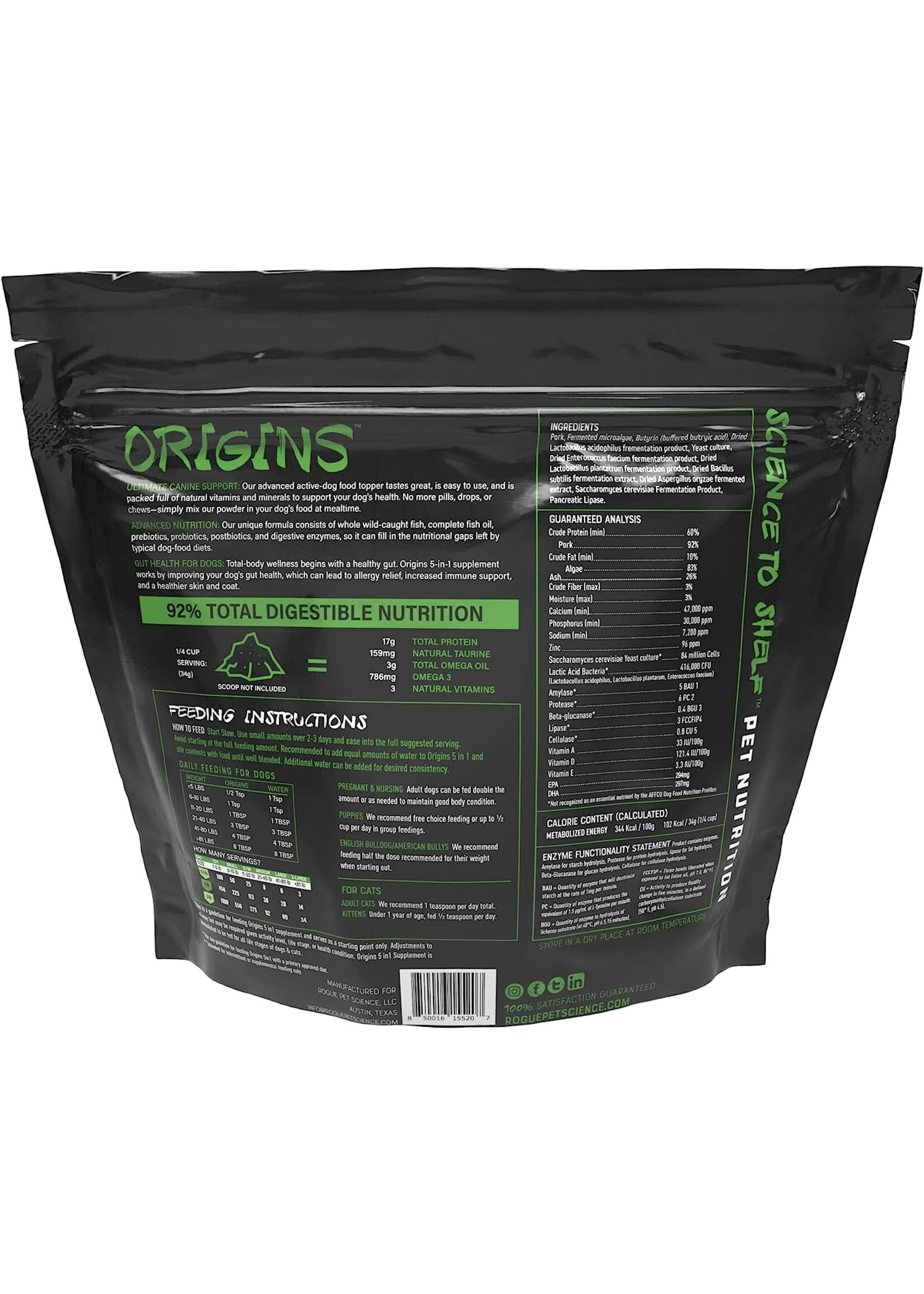 Rogue Pet Science Rogue Origins 5 in 1 Pork