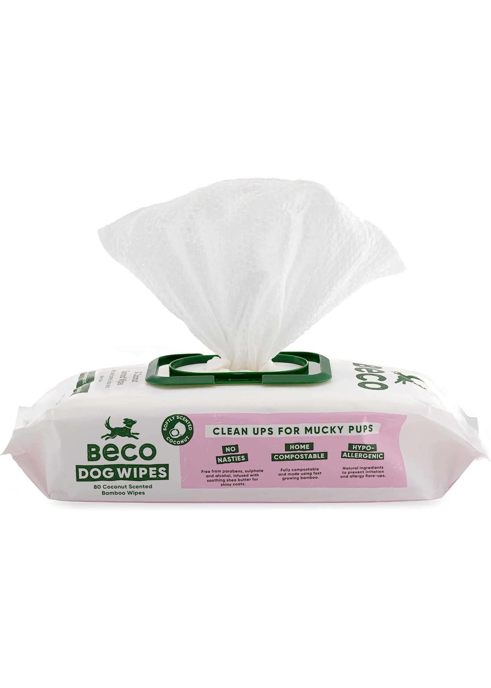 Beco Pets Beco Bamboo Dog Coconut Wipes 80pack