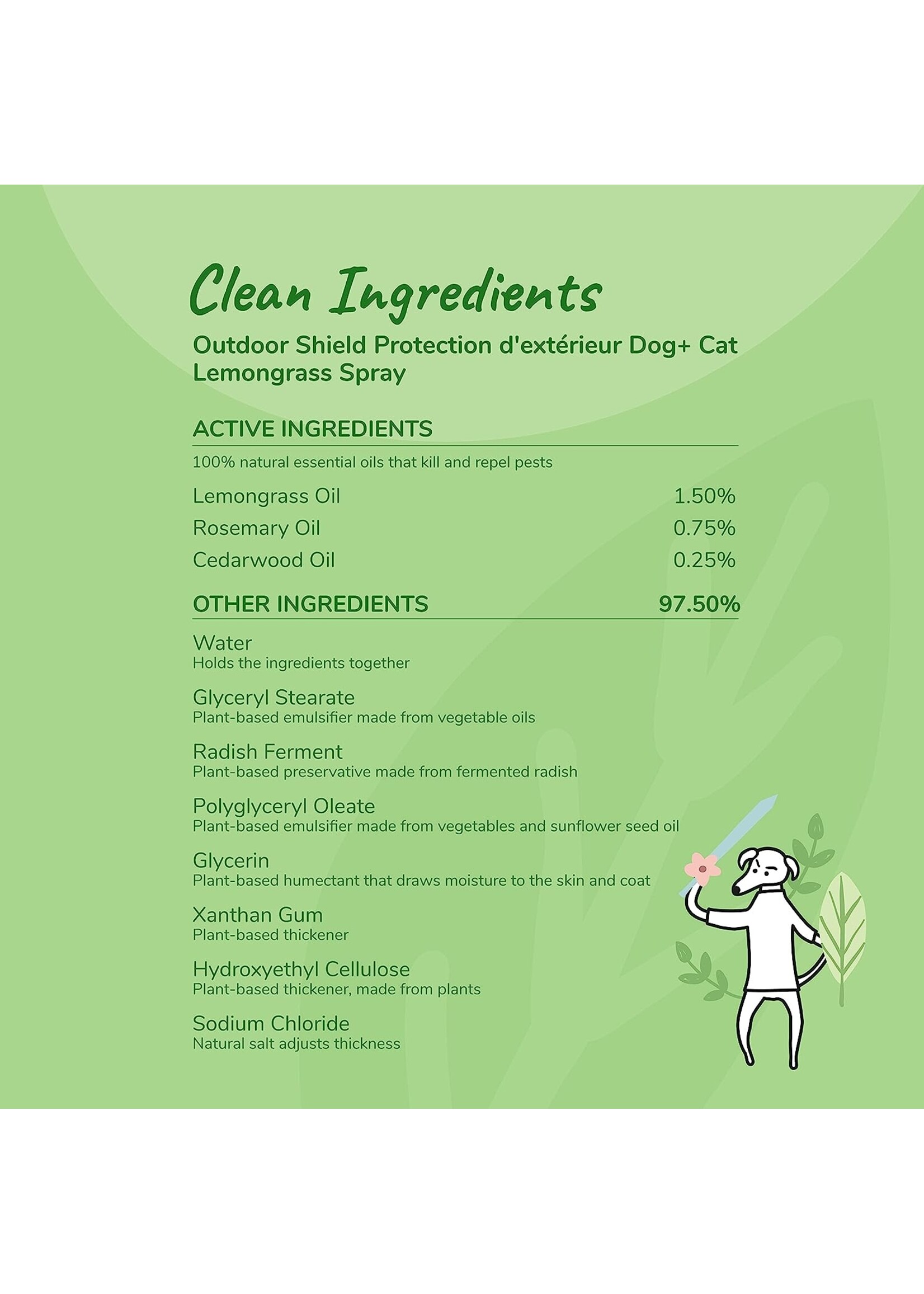 Kin + Kind Kin + Kind Outdoor Shield Spray Lemongrass 12oz