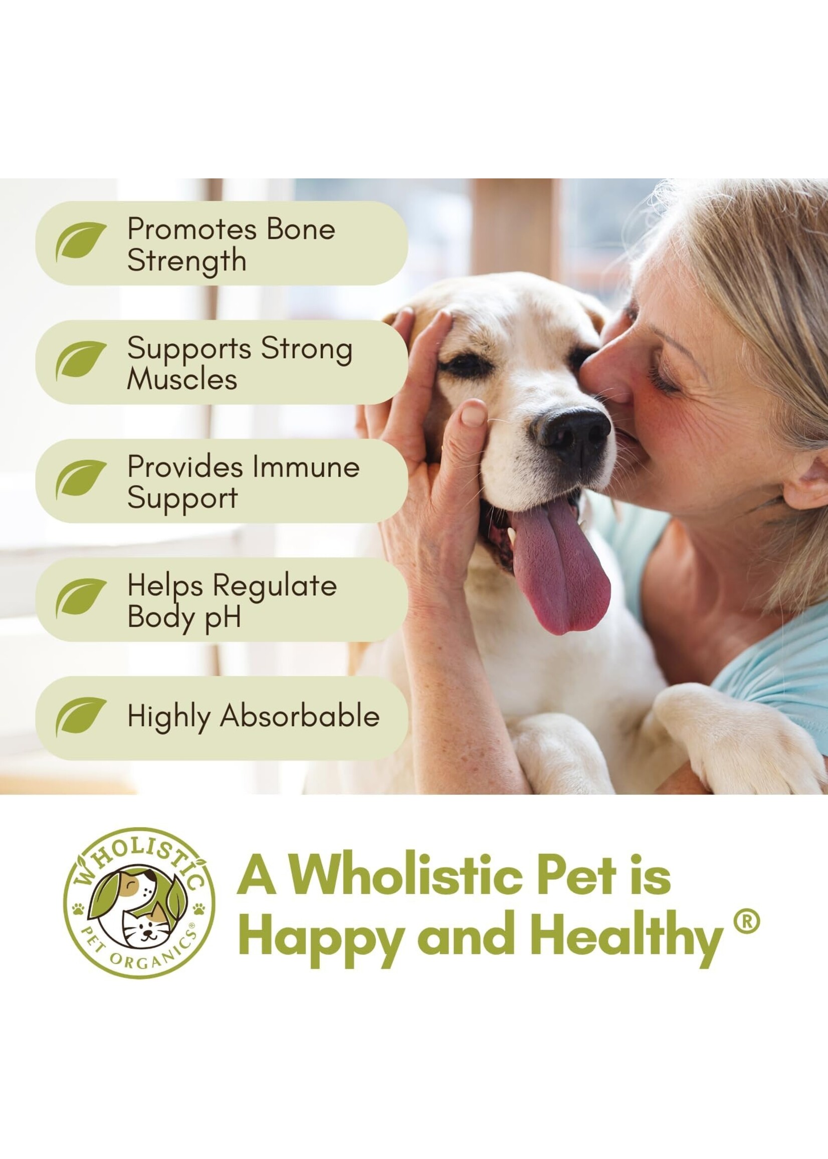 Wholistic Pet Organics Sea Coral Calcium 3oz
