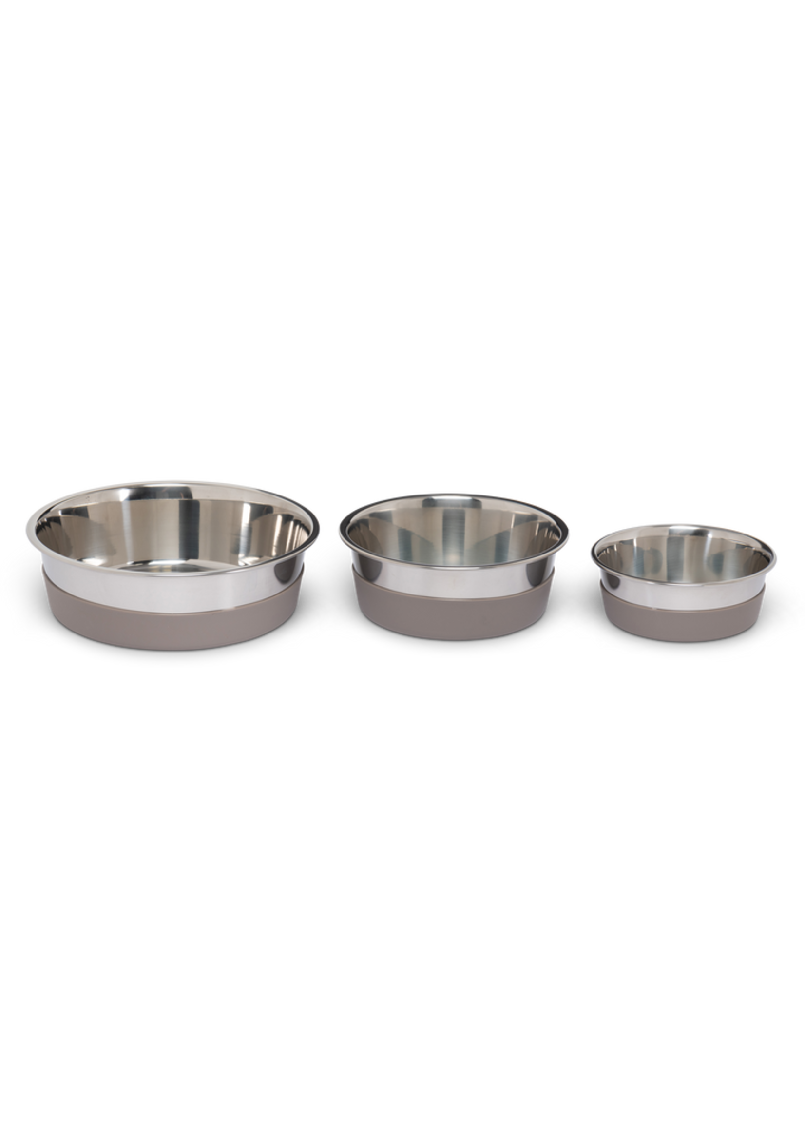 Messy Mutts Messy Mutts Stainless Heavy Gauge Bowl w/ Silicone Bottom