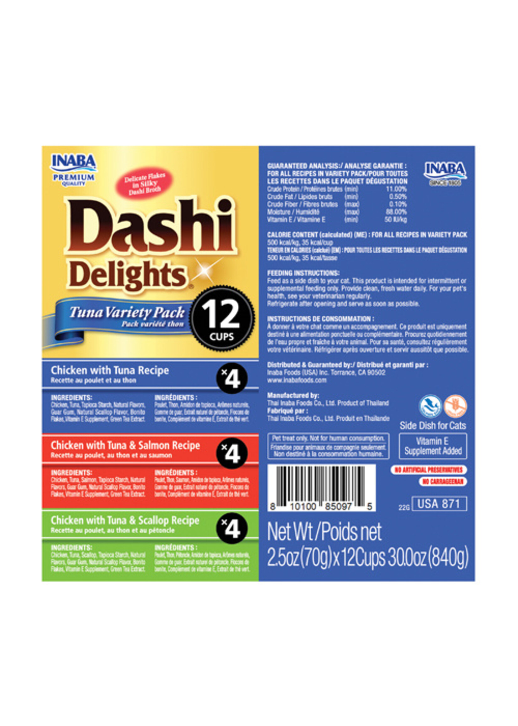 Inaba Inaba Dashi Delights Tuna Variety Pack 30oz 12cups