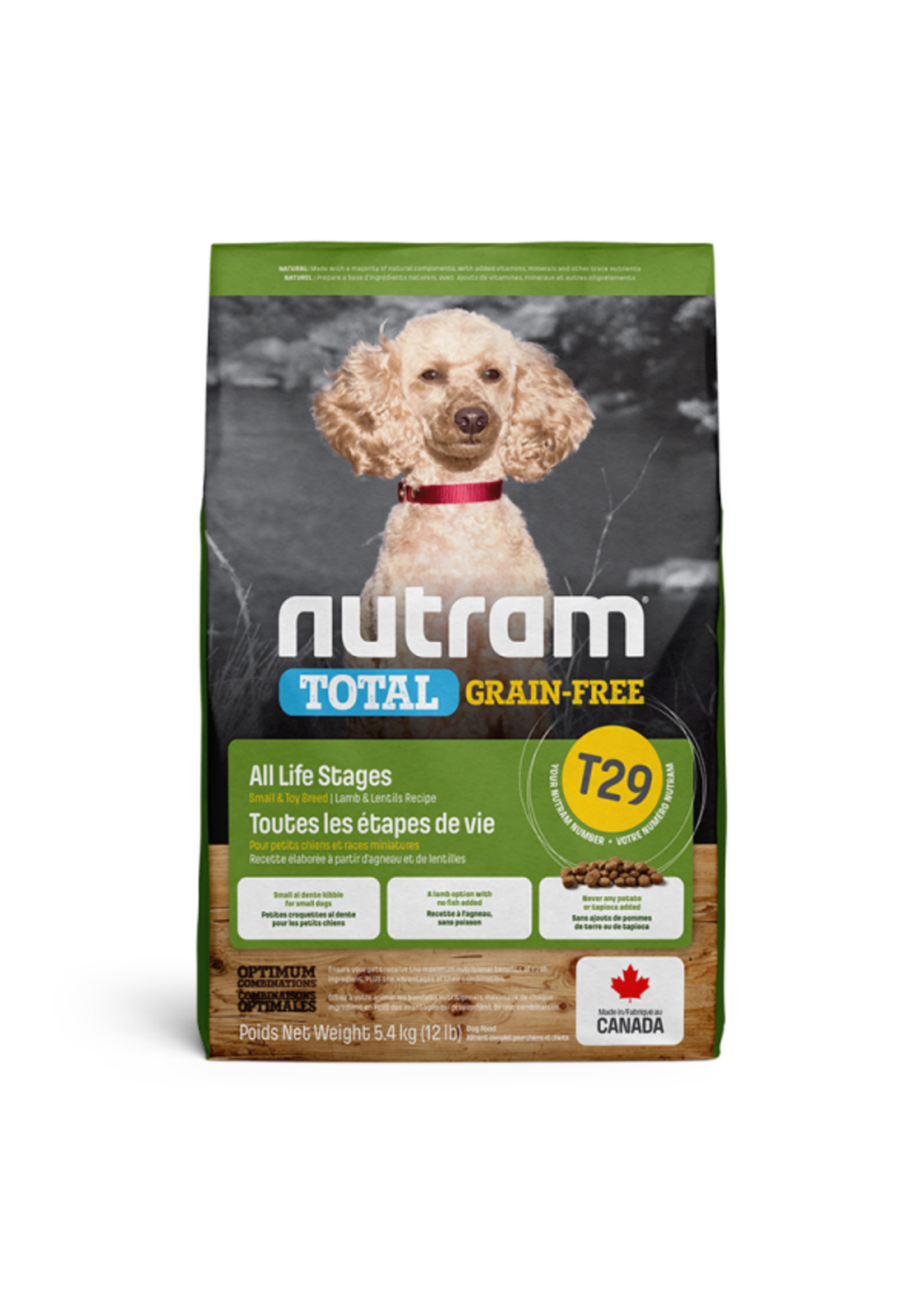Nutram Nutram 3.0 Total Grain Free T29 SM Breed Lamb & Lentils