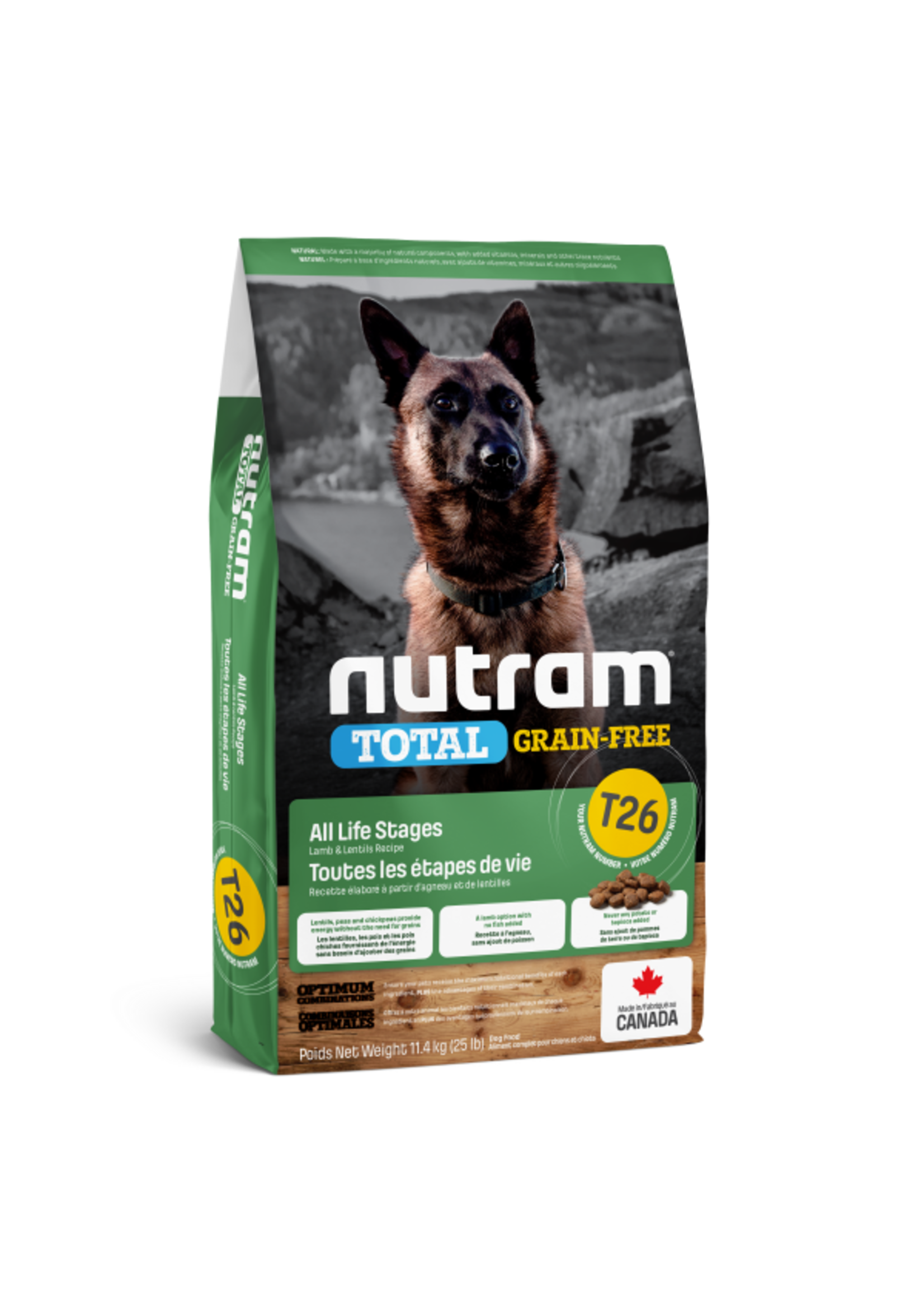 Nutram Nutram 3.0 Total Grain Free Dog T26 Lamb & Lentils