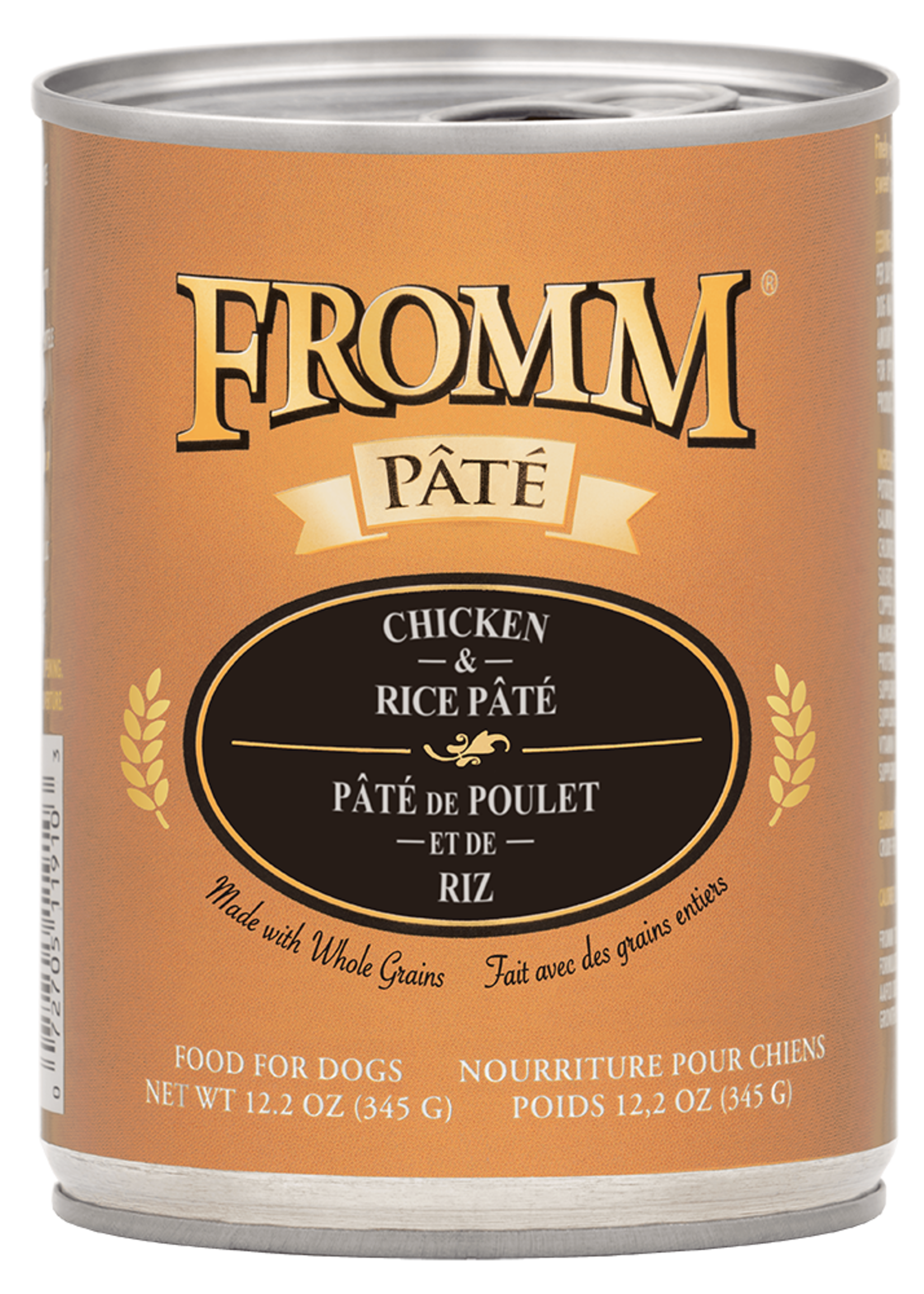 Fromm Family Pet Food Fromm Dog Chicken & Rice Pate 12.2oz case 12