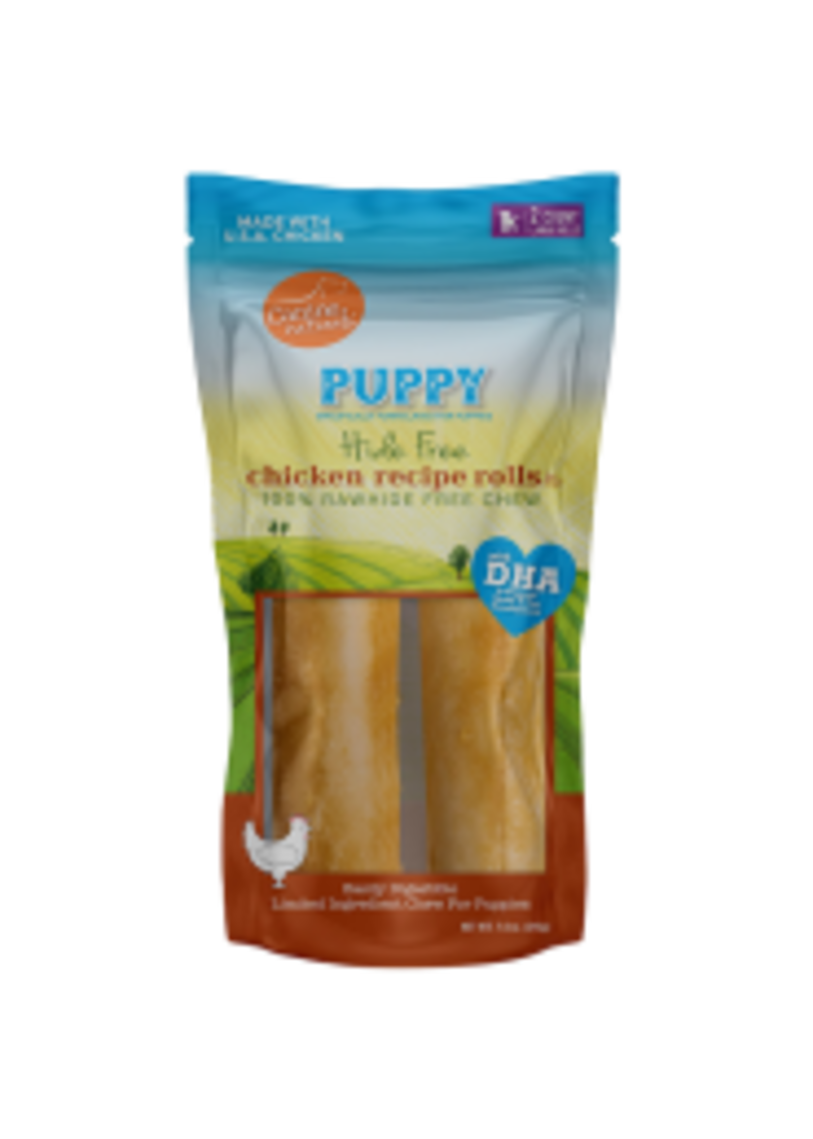 Canine Naturals Hide Free Canine Naturals Hide-Free Puppy Chicken Rolls Large 7" 2pk