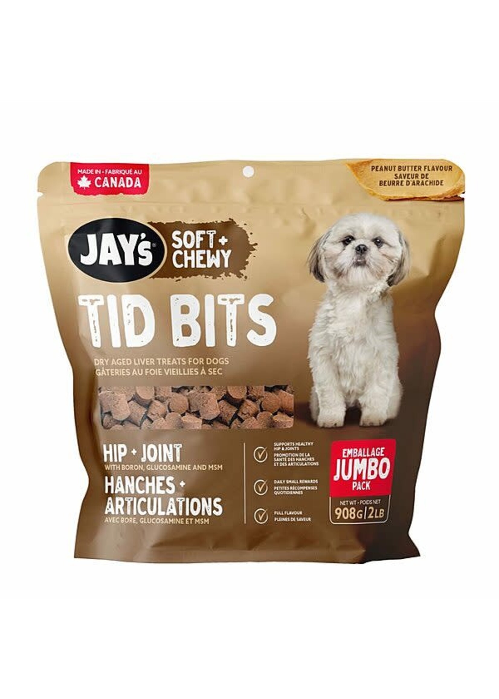 Jay's Jay's Tid Bits Peanut Butter Jumbo 908gm / 2lb
