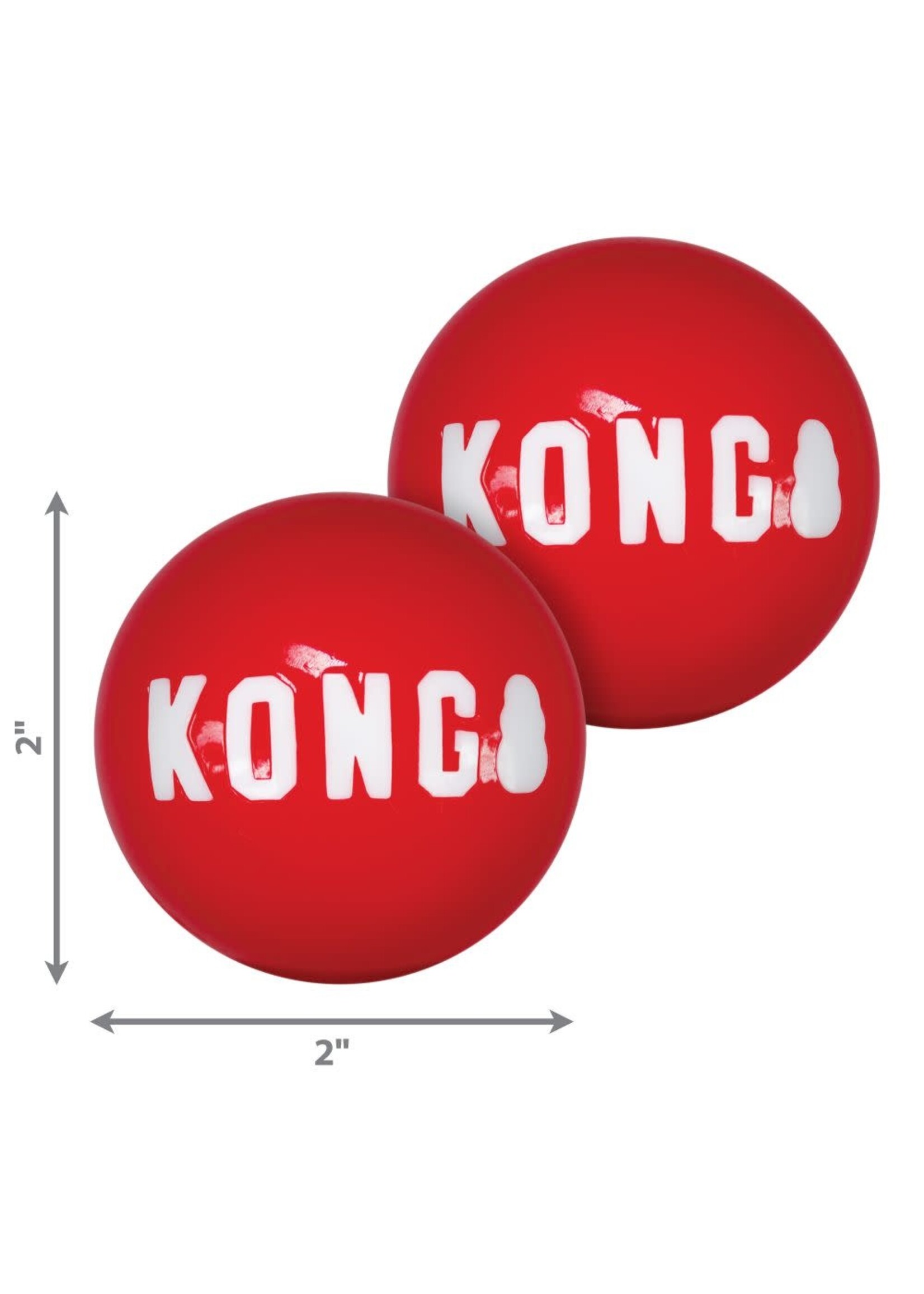 Kong Kong Signature Squeak Balls 2pack