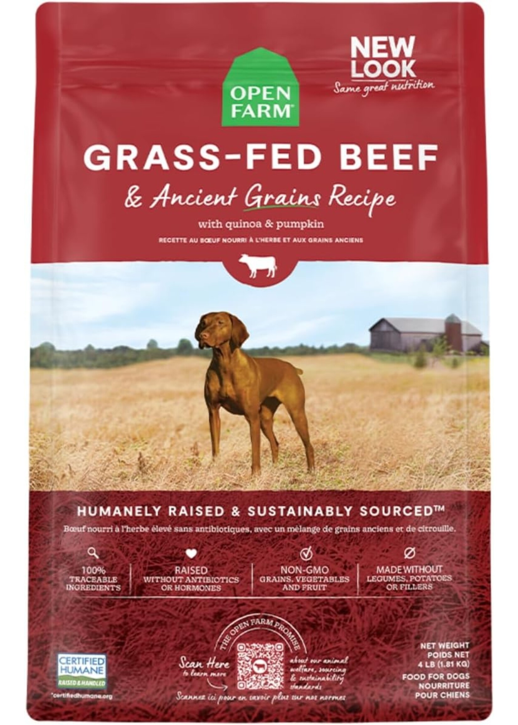 Open Farm Open Farm Dog Grass-Fed Beef Ancient Grain