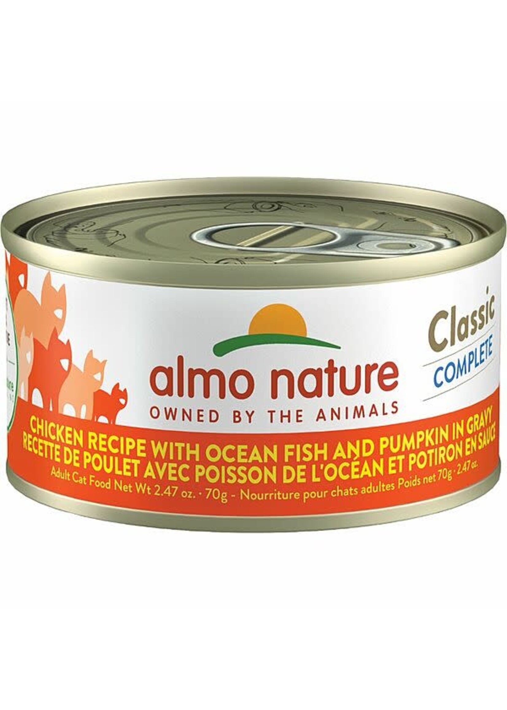 almo Nature almo nature Classic Complete Chicken Recipe w/ Ocean Fish & Pumpkin in Gravy 70gm case12