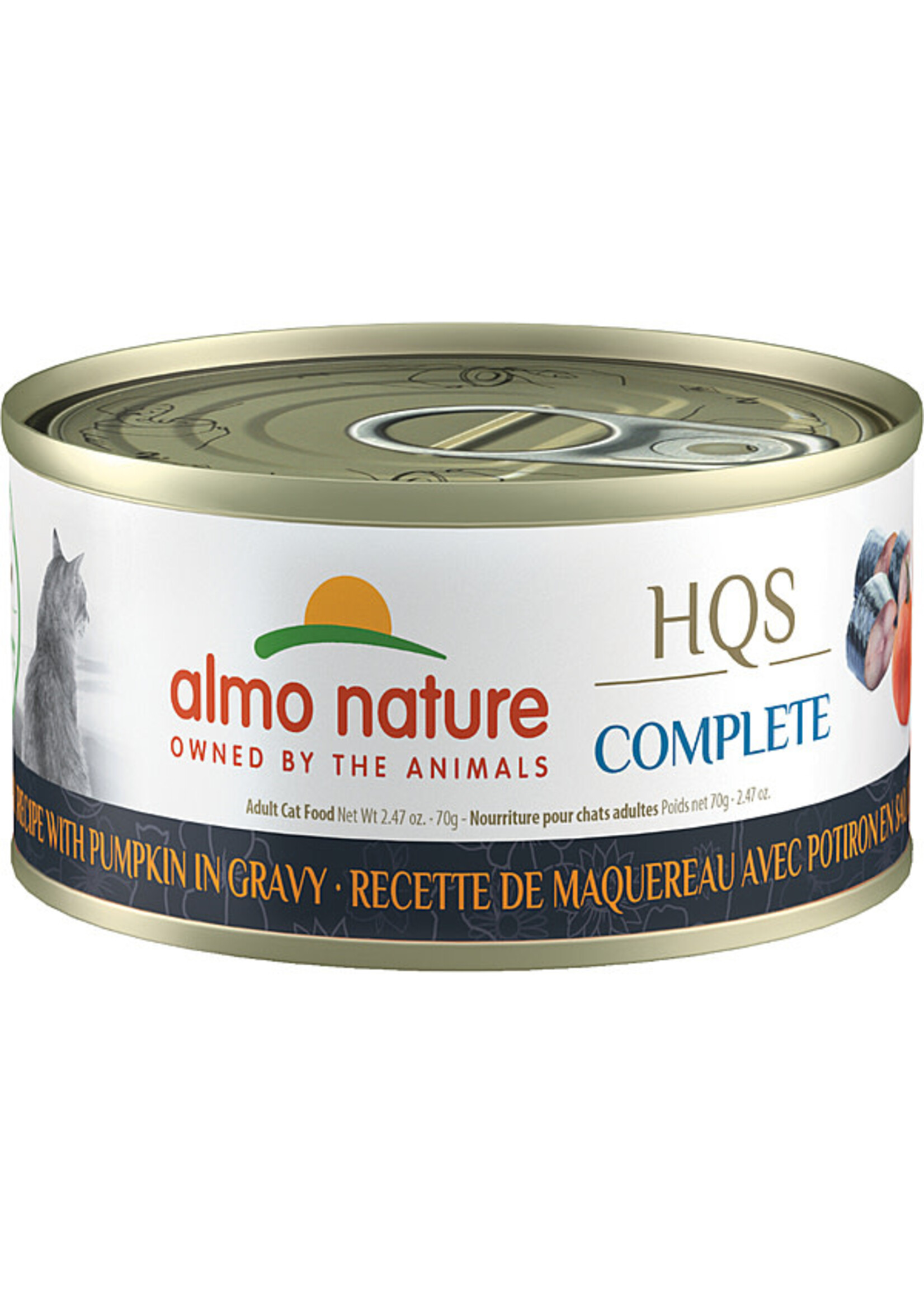 almo Nature almo nature Cat HQS Complete Mackerel Pumpkin in Gravy 70gm single