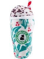 Haute Diggity Dog Holly Leaves Puppermint Mocha Cup Christmas Dog Toy