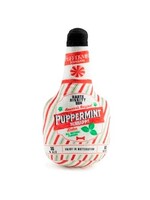 Haute Diggity Dog Puppermint Schnapps Bottle Christmas Dog Toy