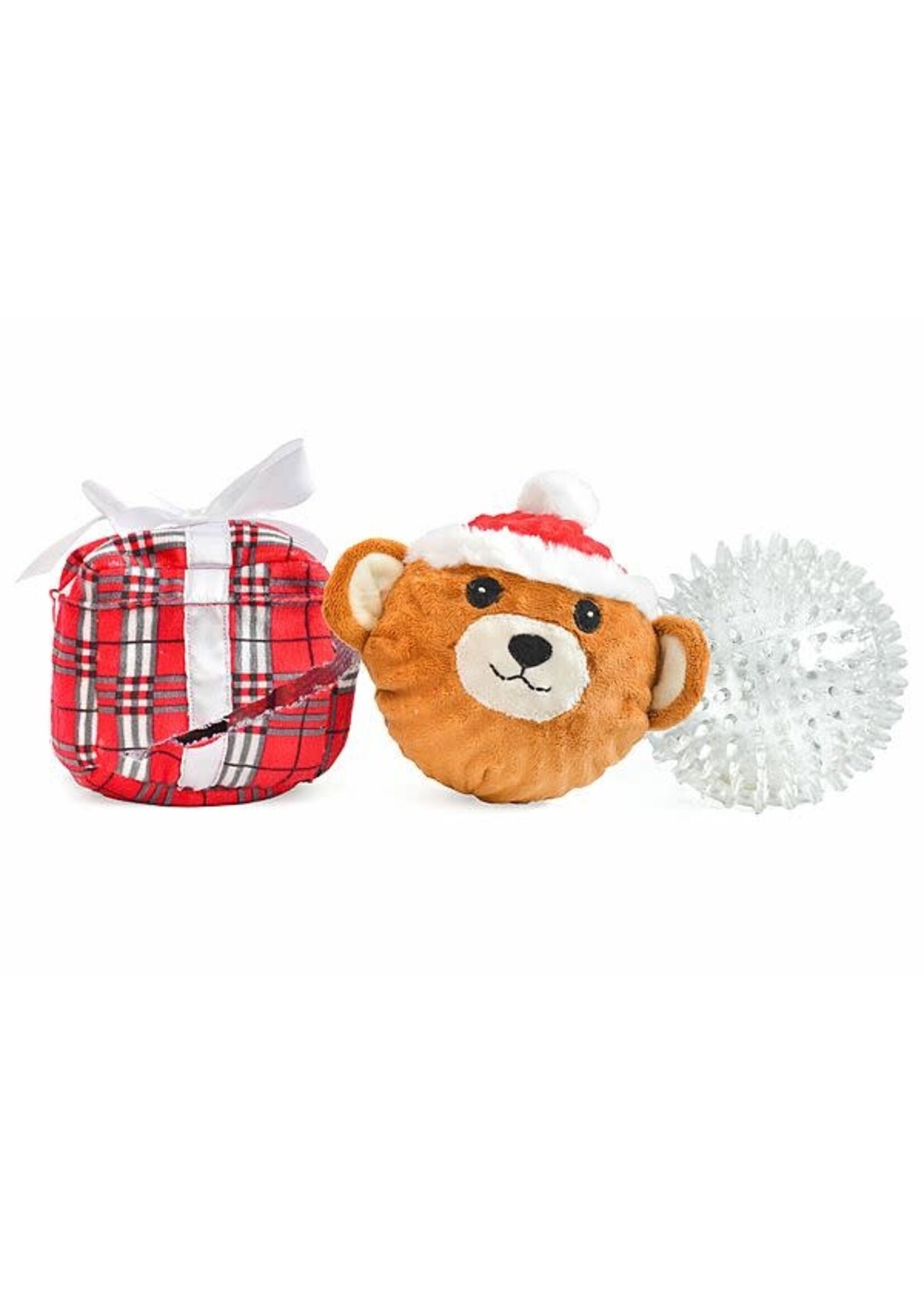 Patchwork Pets Patchwork Pets XMAS Bear in a Present Prickle 5"