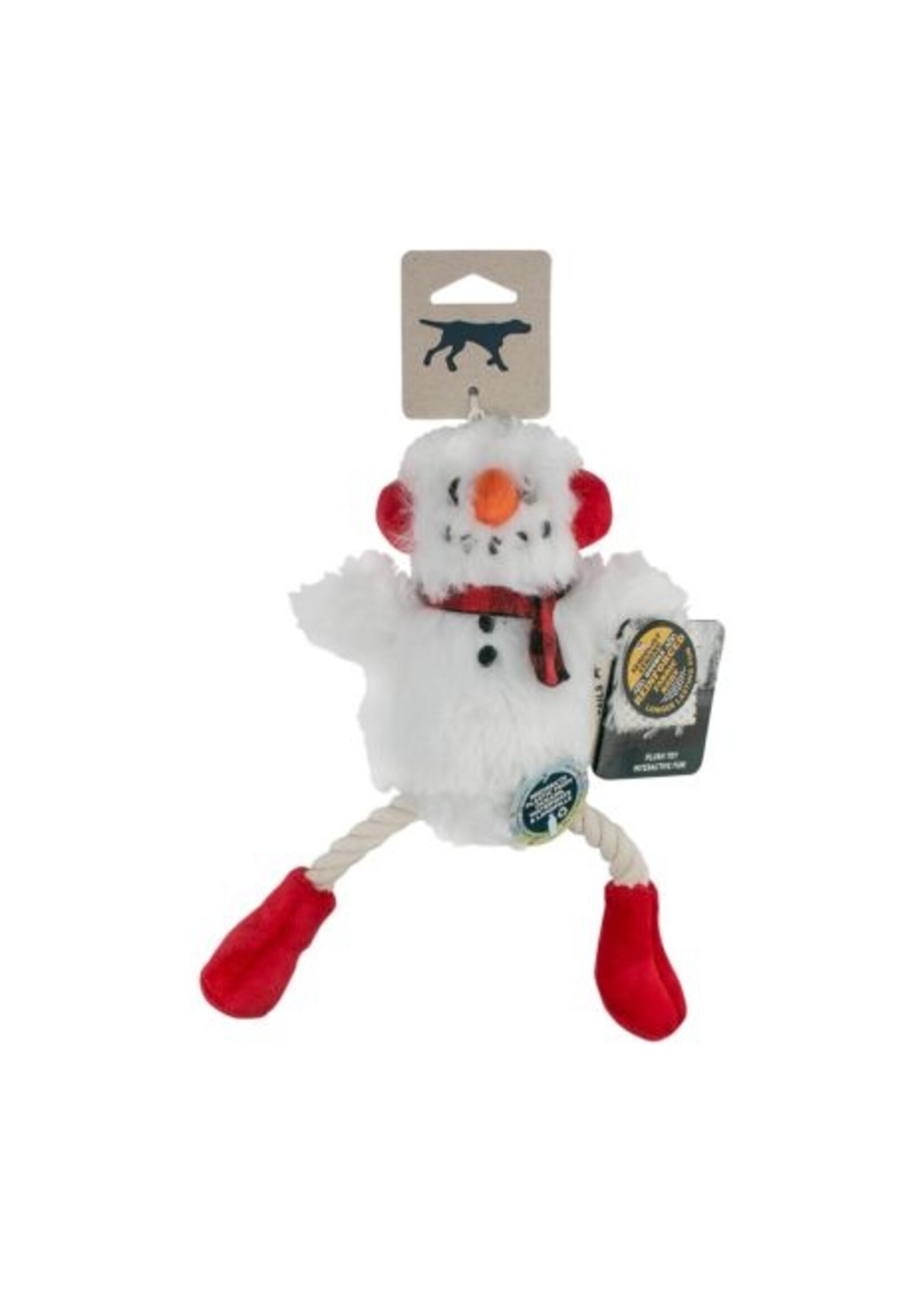Tall Tails Tall Tails Snowman Pull-Through Rope Tug Toy