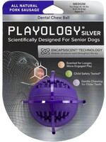Playology Playology Silver Dental Chew Ball