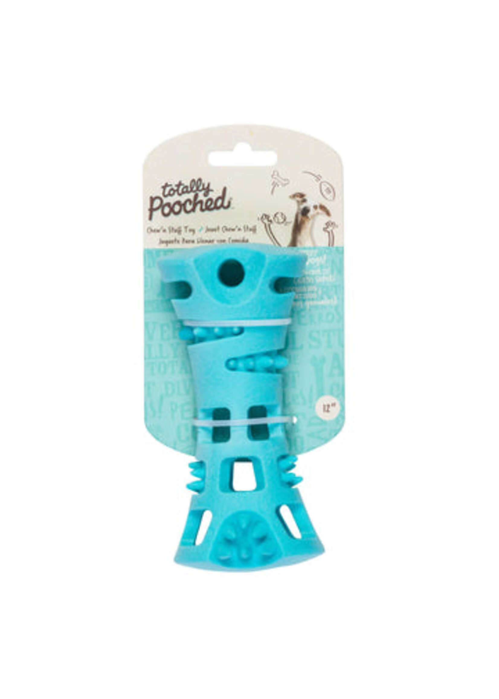 Totally Pooched Totally Pooched Chew n' Stuff Rubber Toy Teal