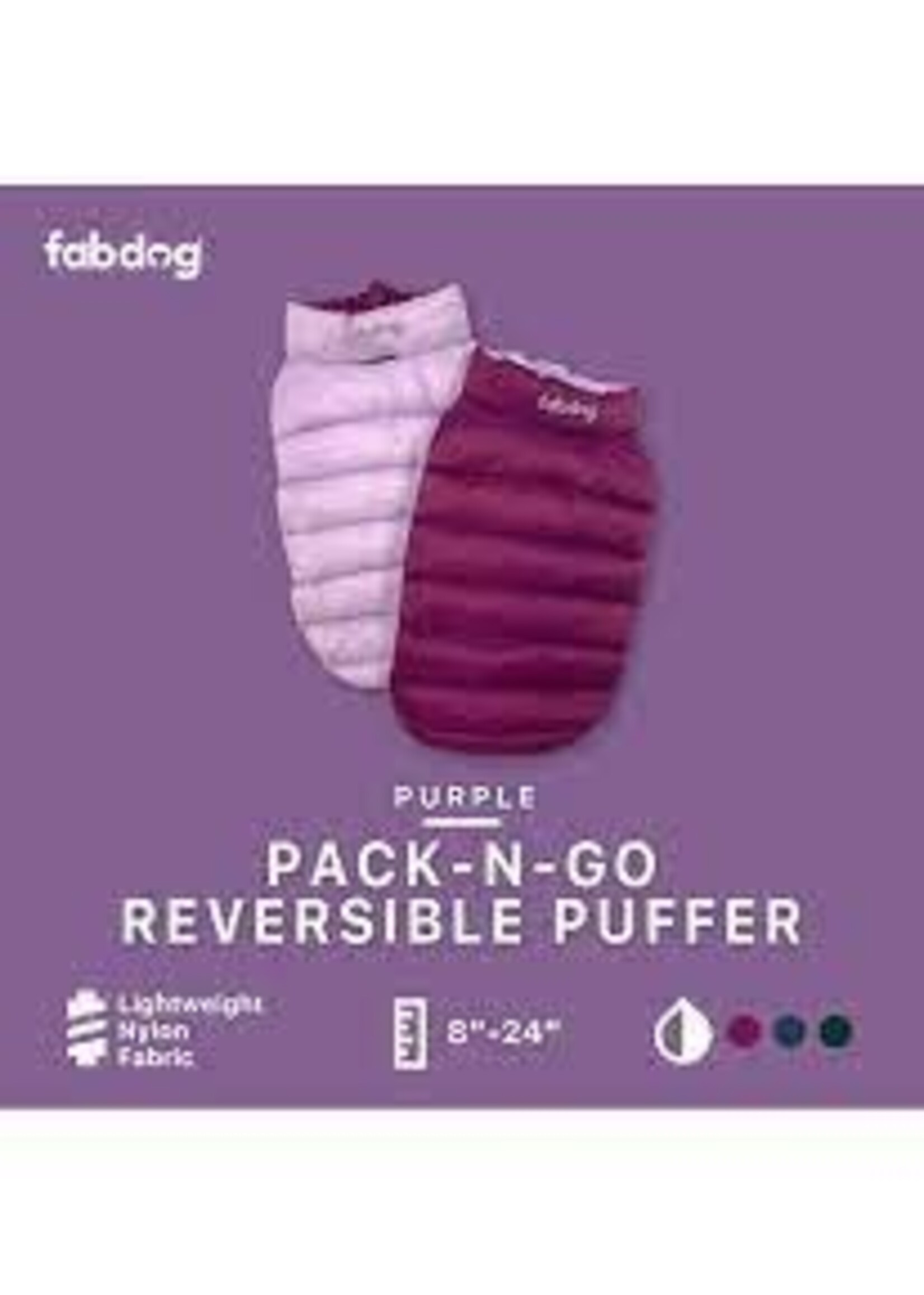 Fabdog Fabdog Pack-N-Go Reversible Purple Combo