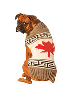 Chilly Dog Chilly Dog Flag Maple Leaf Sweater Grey