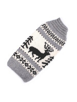 Chilly Dog Chilly Dog Nordic Reindeer Sweater Grey
