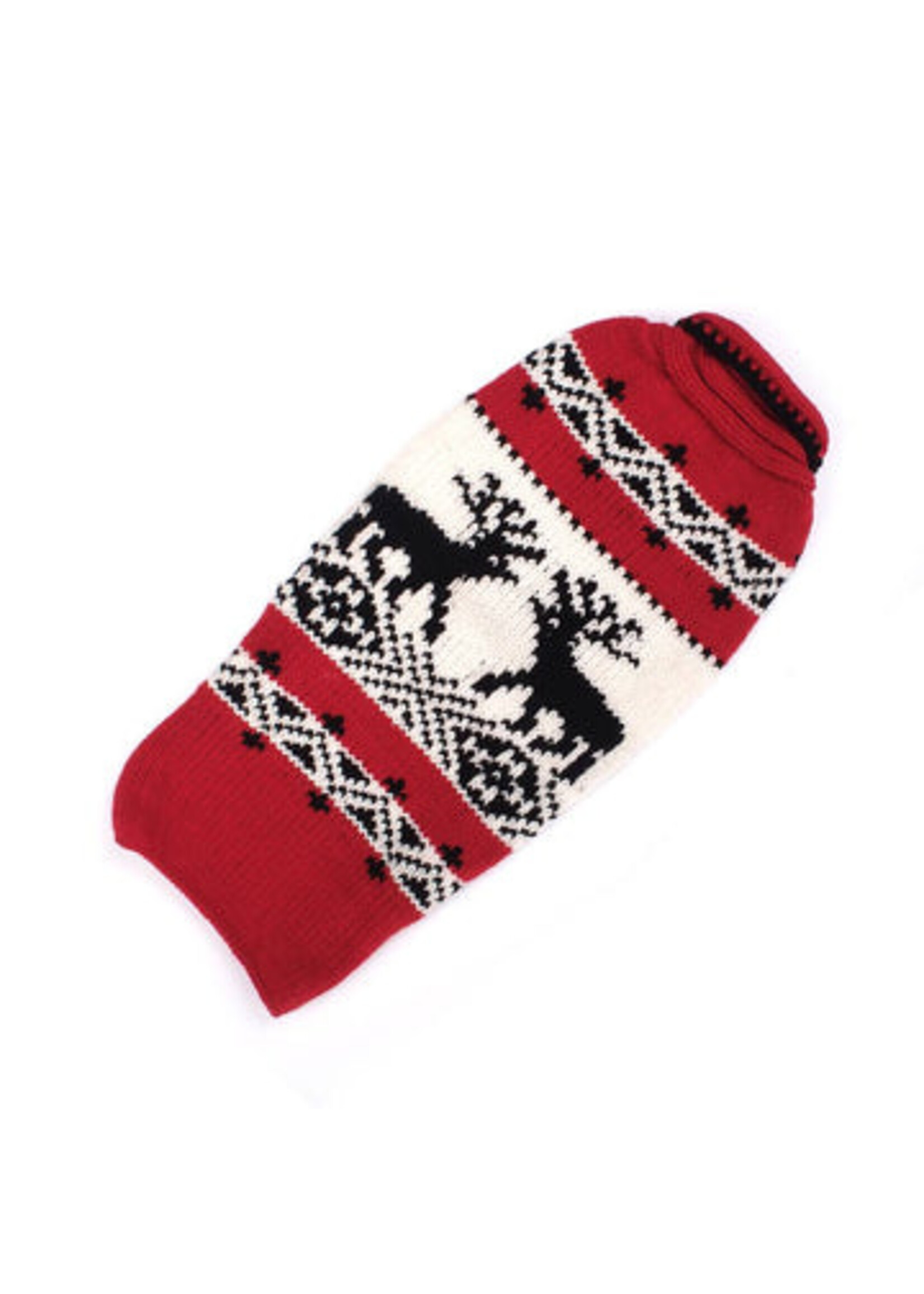Chilly Dog Chilly Dog Nordic Reindeer Sweater Red