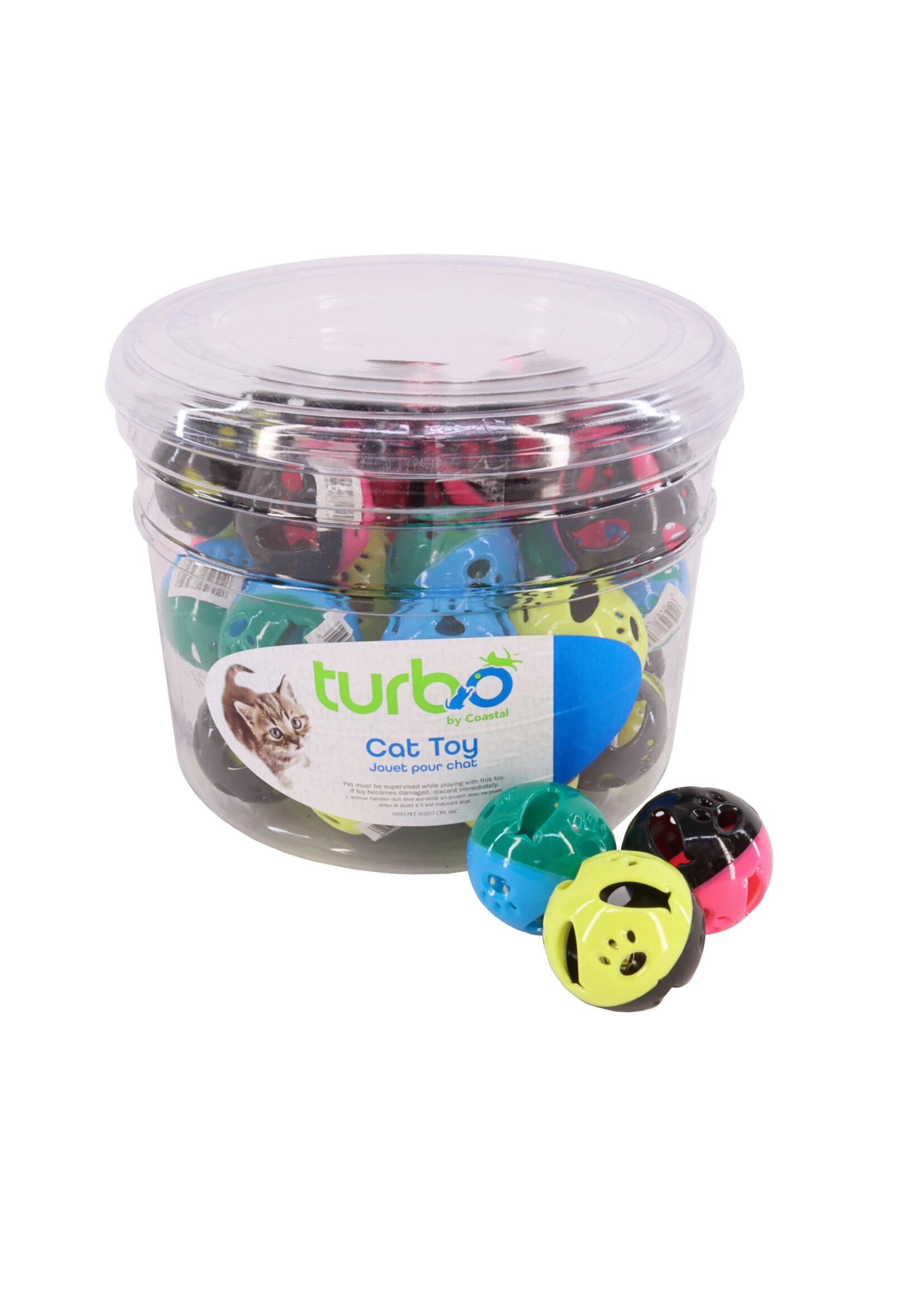 Coastal Pet Products Inc. Turbo Plastic Ball Cat Toy