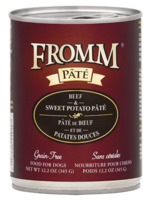 Fromm Family Pet Food Fromm Dog GF Beef & Sweet Potato Pate 12.2oz case 12