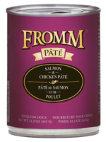 Fromm Family Pet Food Fromm Dog GF Salmon & Chicken Pate 12.2oz case 12