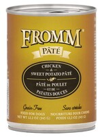 Fromm Family Pet Food Fromm Dog GF Chicken & Sweet Potato Pate 12.2 oz case 12