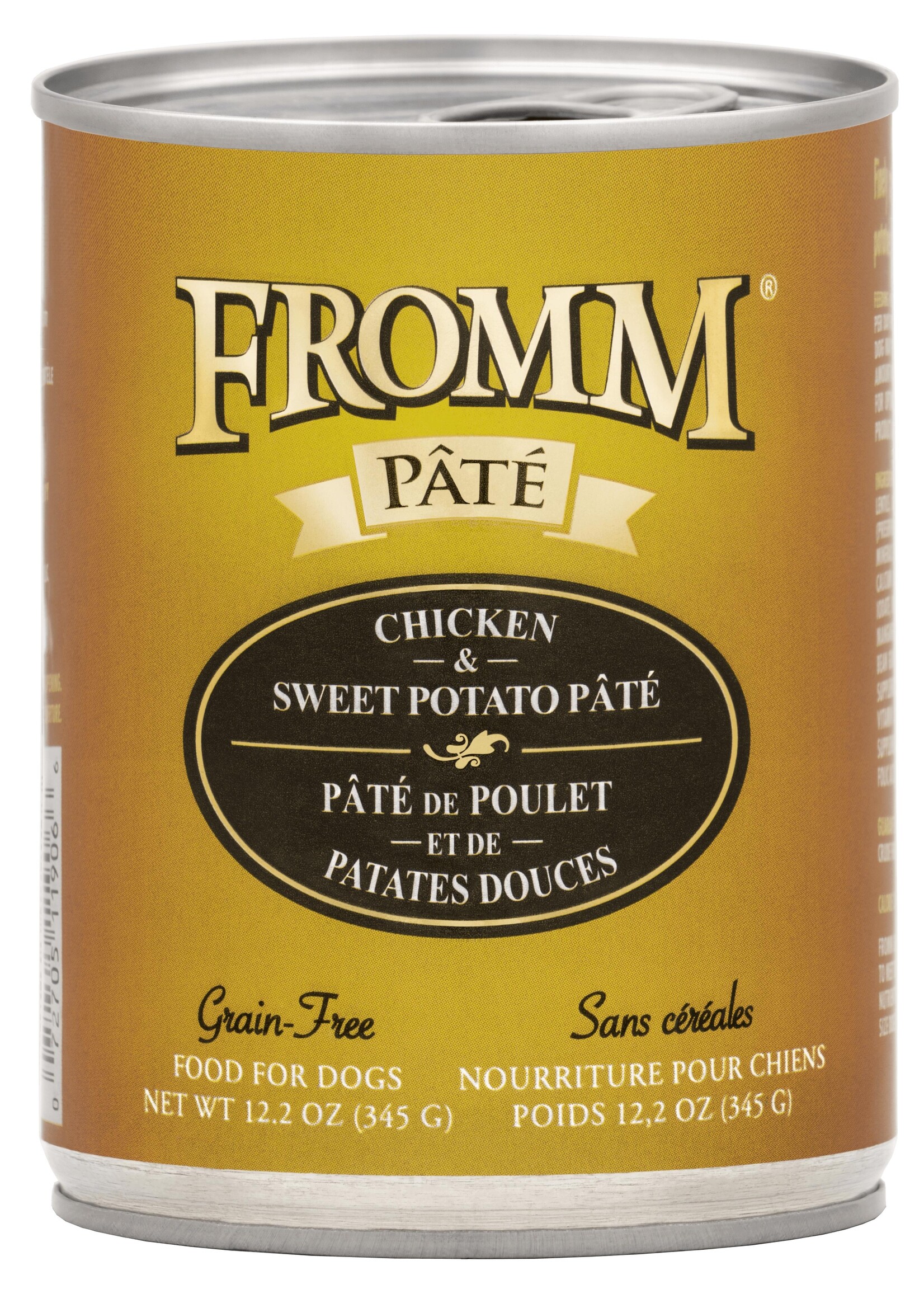 Fromm Family Pet Food Fromm Dog GF Chicken & Sweet Potato Pate 12.2 oz case 12