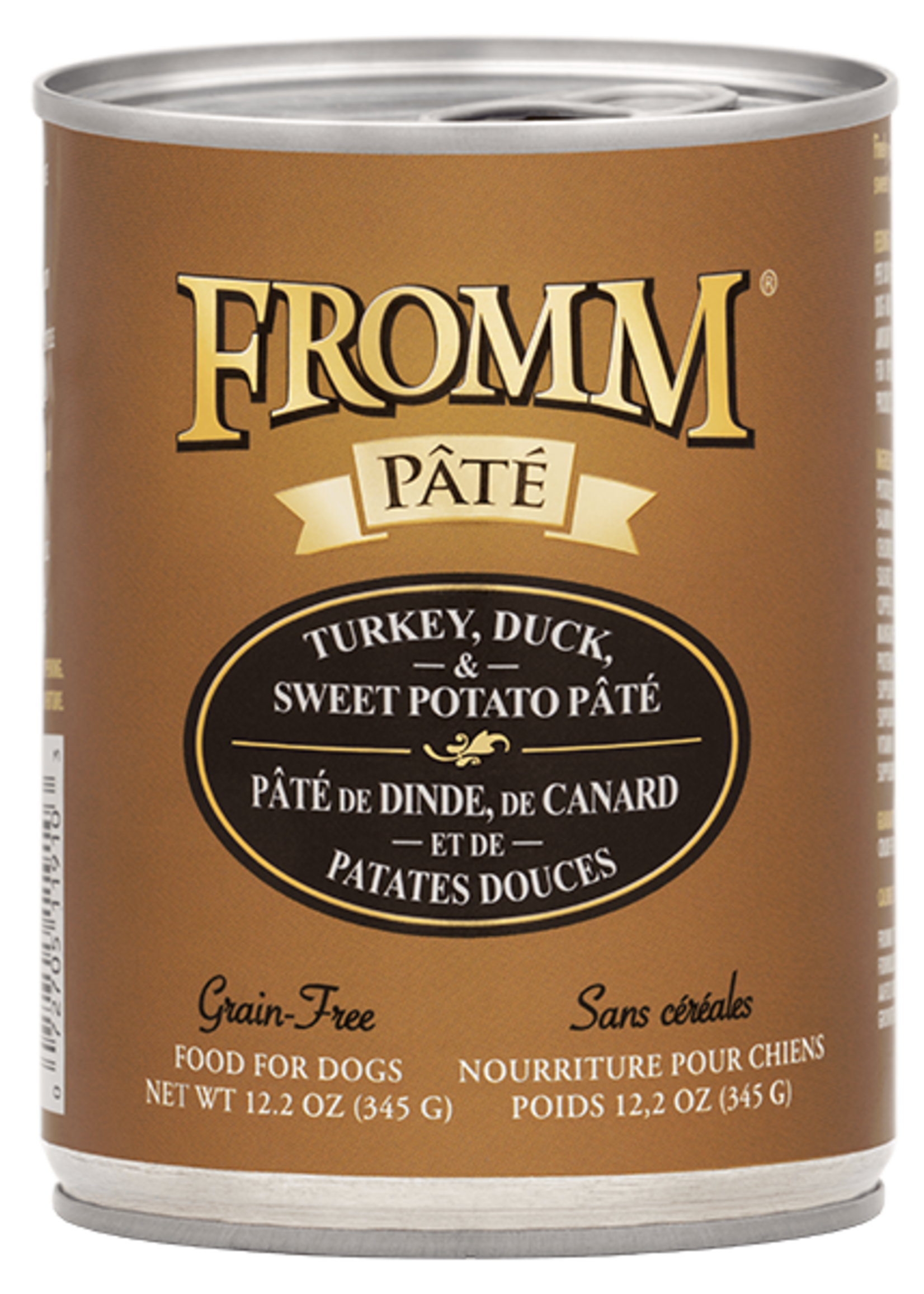 Fromm Family Pet Food Fromm Dog GF Turkey Duck & Sweet Potato 12.2oz case 12