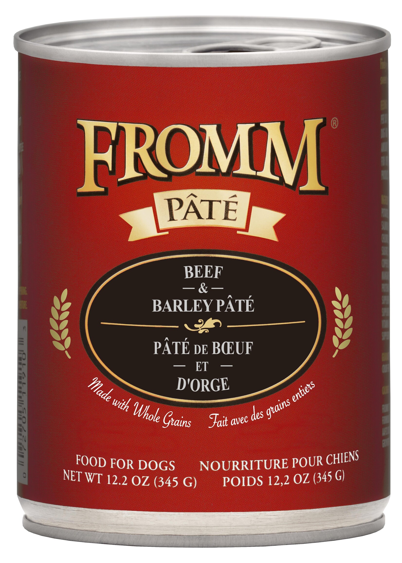 Fromm Family Pet Food Fromm Dog Beef & Barley Pate 12.2oz case 12