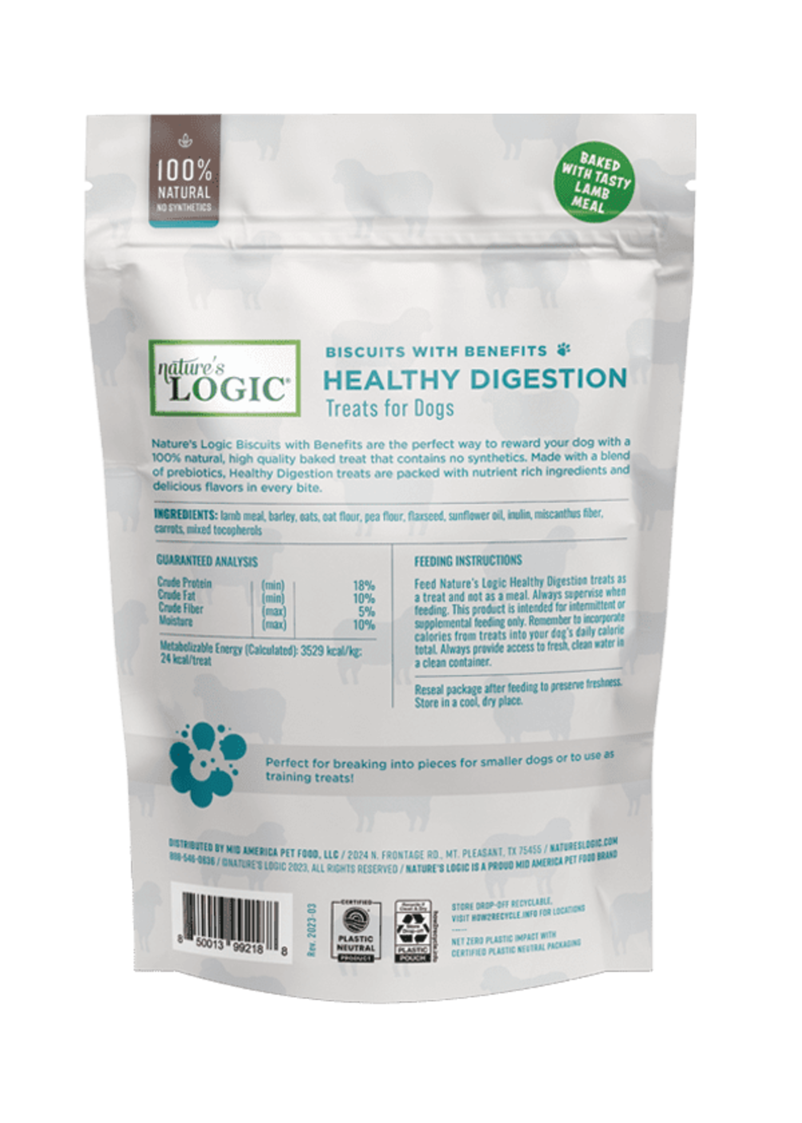 Nature's Logic Nature's Logic Healthy Digestion Treats for Dogs 12 oz