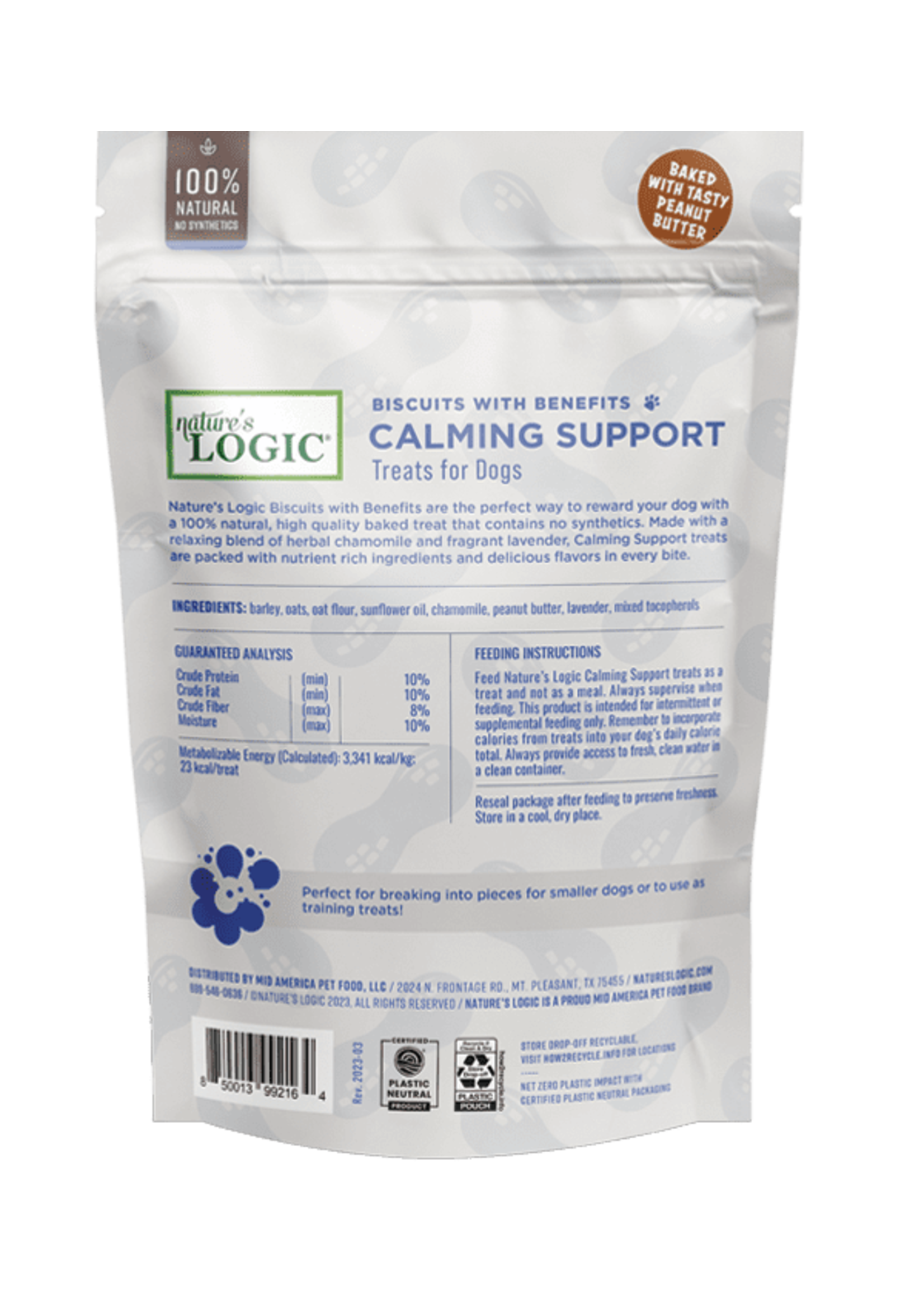 Nature's Logic Calming Support Treats for Dogs 12 oz