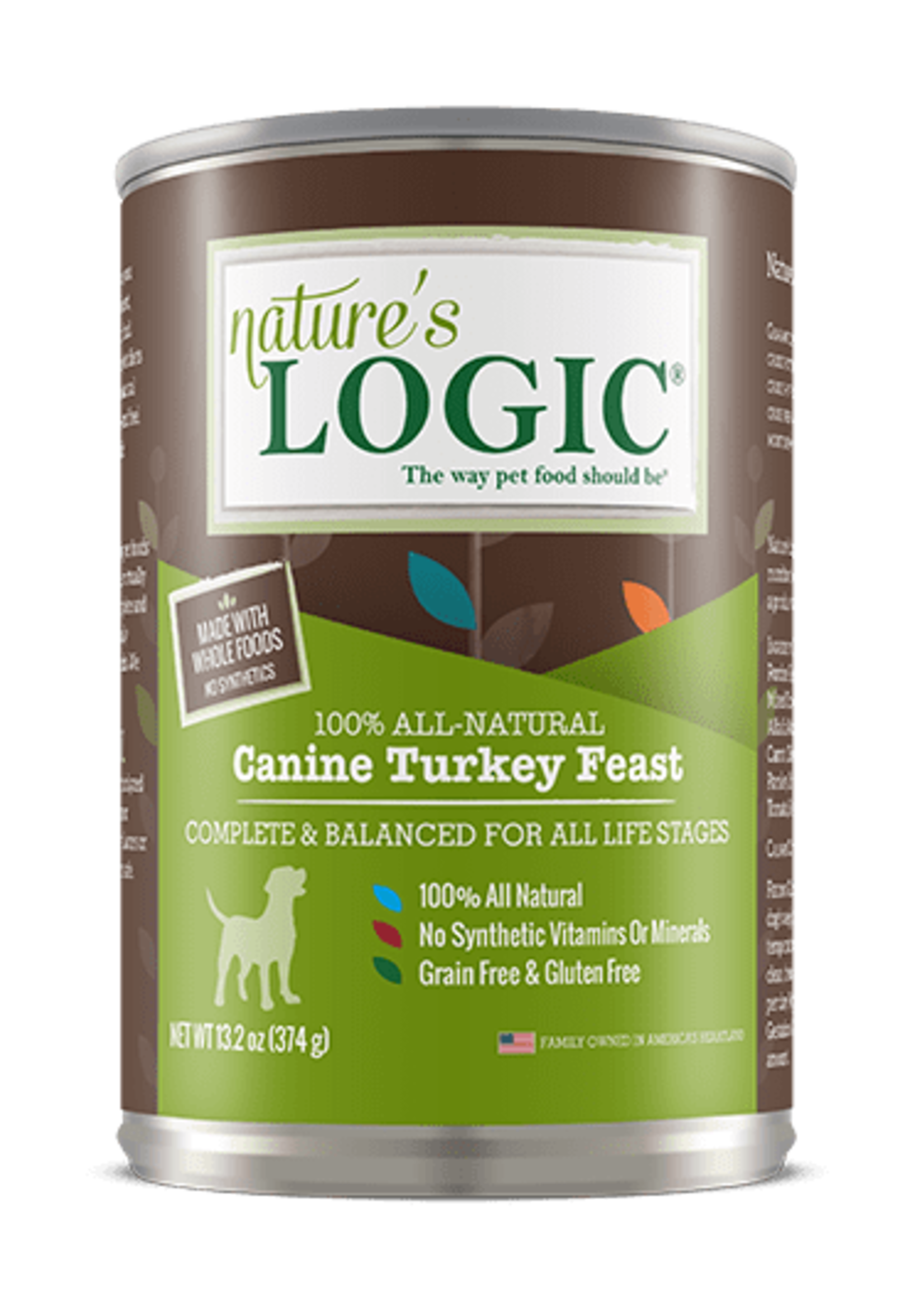Nature's Logic Can Canine Turkey Feast 13.2 oz single