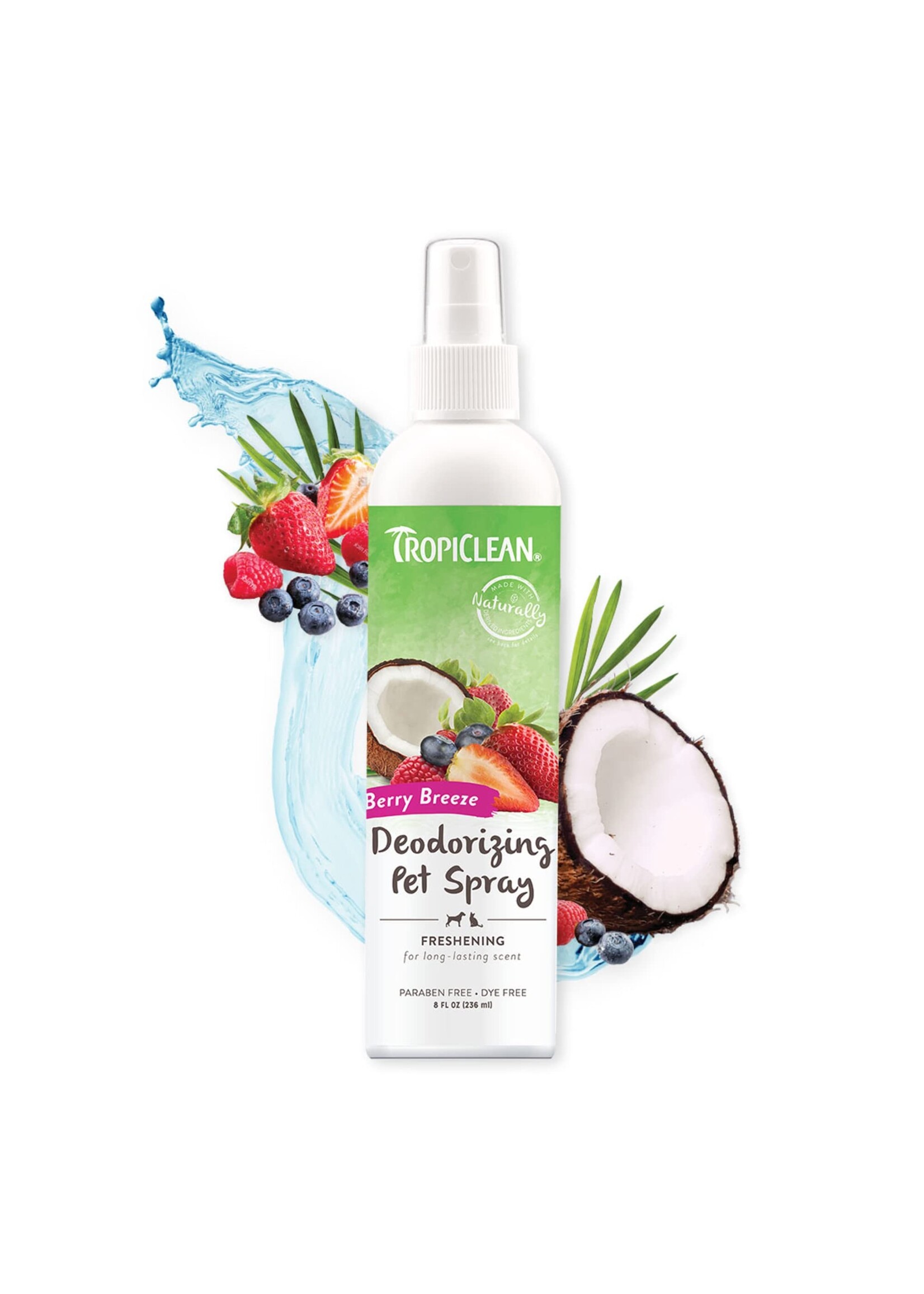Tropiclean Tropiclean Deodorizing Pet Spray 236ml / 8oz Berry Breeze