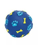 Coastal Pet Products Inc. Rascals 2.5" Vinyl Bone Print Ball Blue