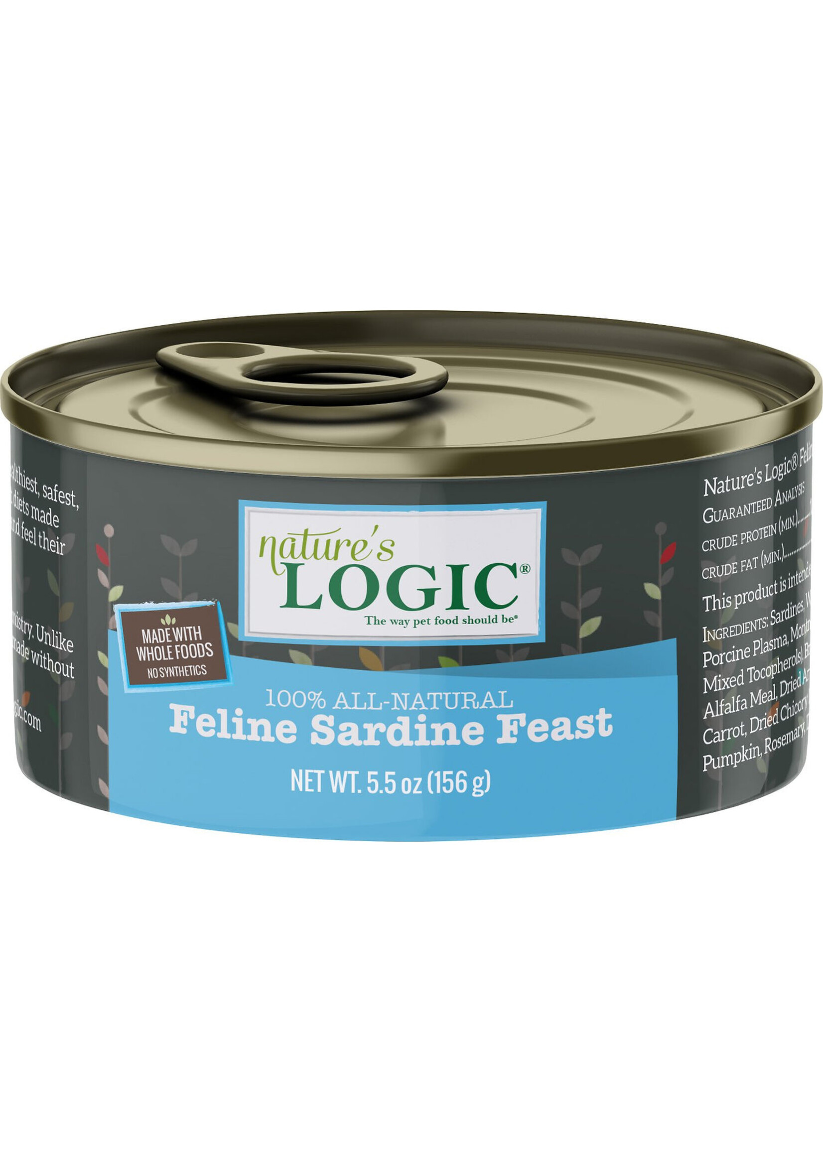Nature's Logic Nature's Logic Can Feline Sardine Feast 5.5 oz single